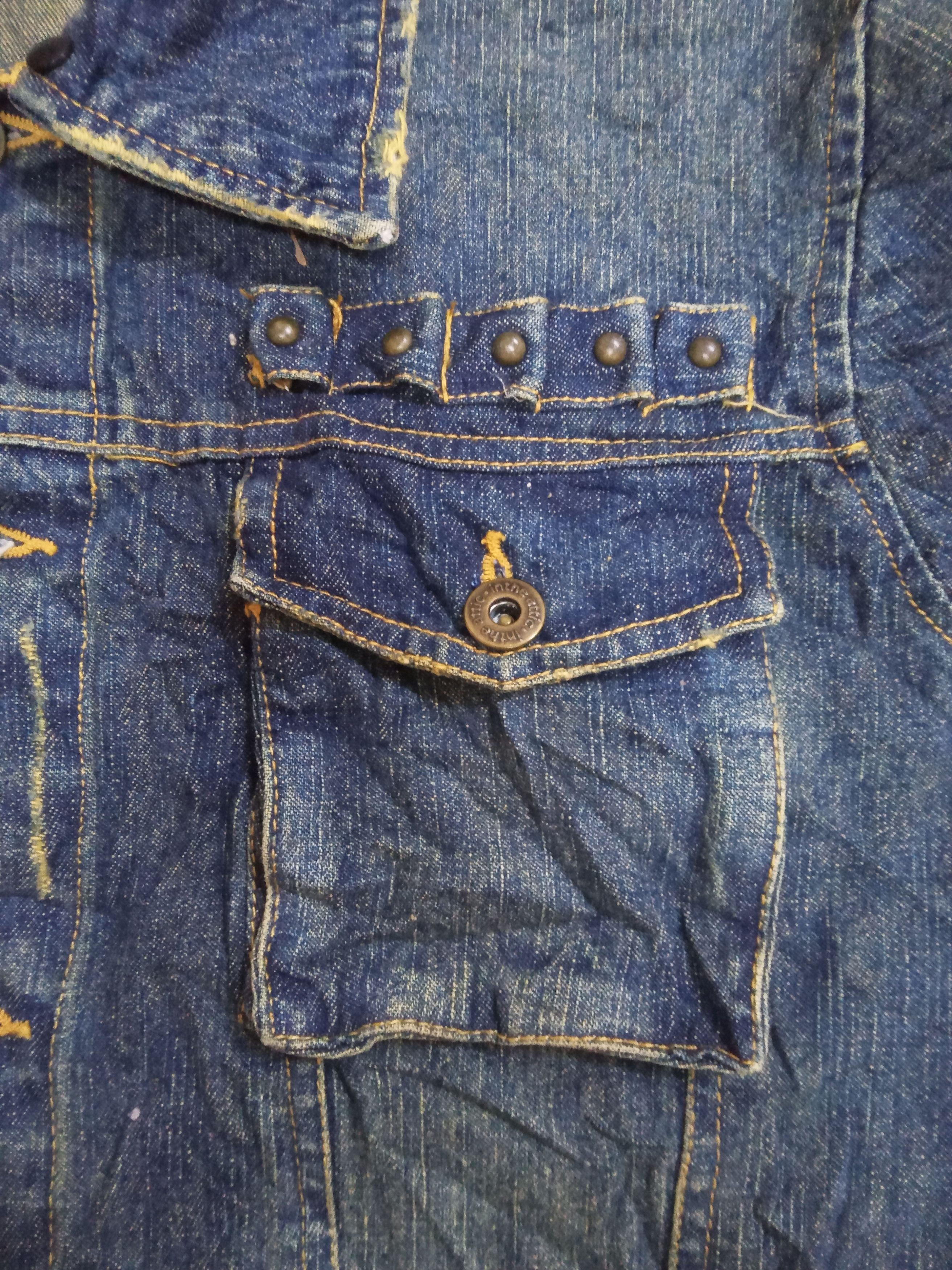 In The Attic In The Attic Distressed Torn & Rusty Design Denim Jacket Size US L / EU 52-54 / 3 - 7 Thumbnail