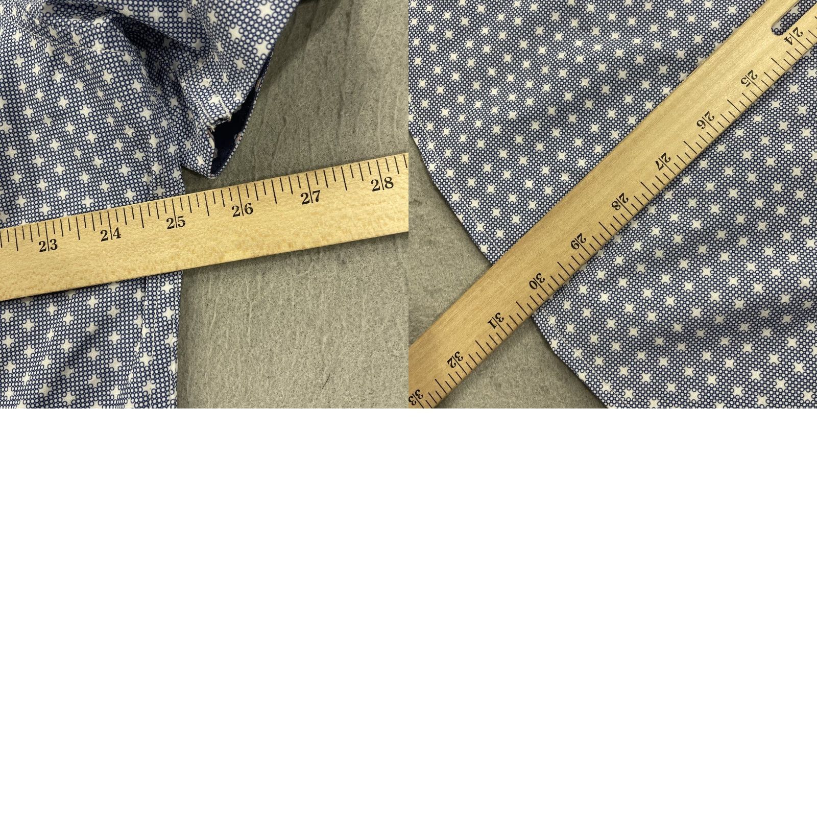 Mizzen+Main Mizzen+Main Shirt Mens 2XL Trim Fit Blue Leeward Abstract Performance Casual Shirt Size US XXL / EU 58 / 5 - 8 Thumbnail