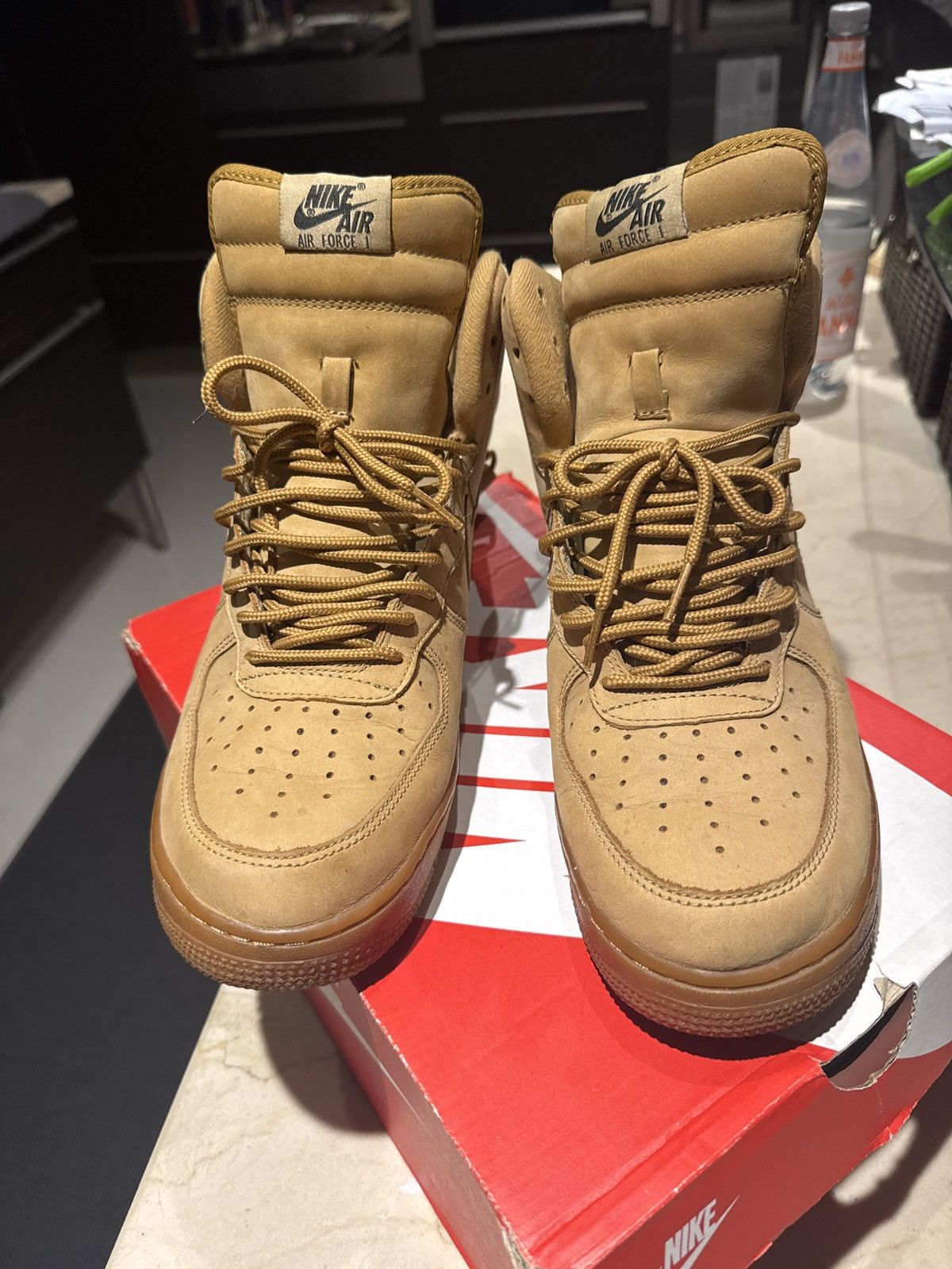 Nike Nike Air Force 1 High Wheat Flax 2016 Size US 9.5 / EU 42-43 - 2 Thumbnail