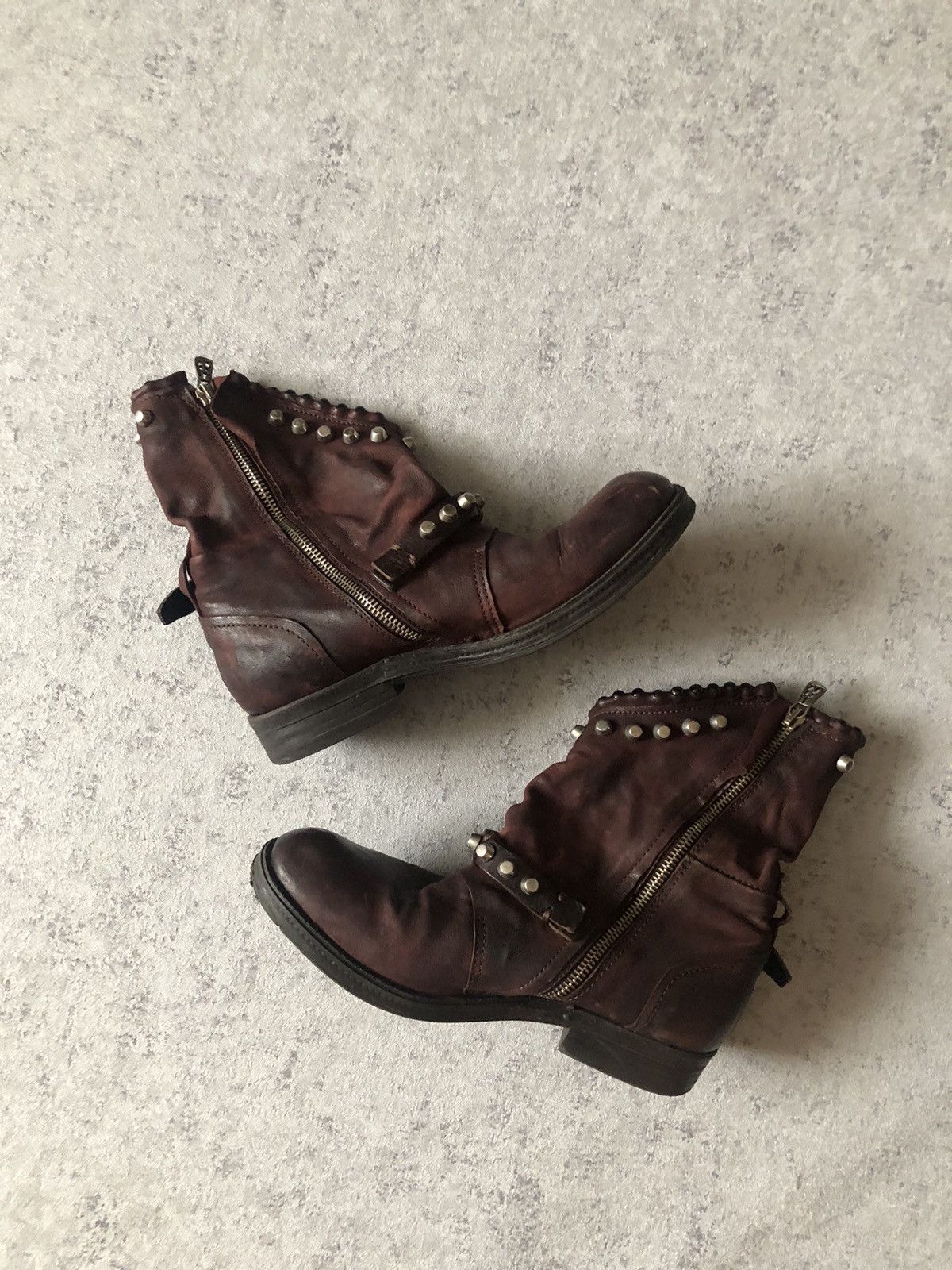 Designer × Japanese Brand A.S. 98 LEATHER BOOT LIKE RICK OWENS STYLE Size US 8 / IT 38 - 2 Thumbnail