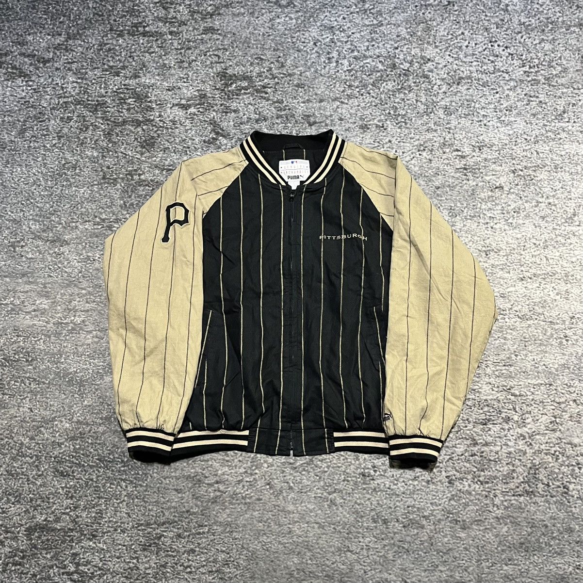 Puma Vintage Pittsburgh Pirates MLB Puma Varsity Bomber Jacket XL Size US XL / EU 56 / 4 - 2 Thumbnail