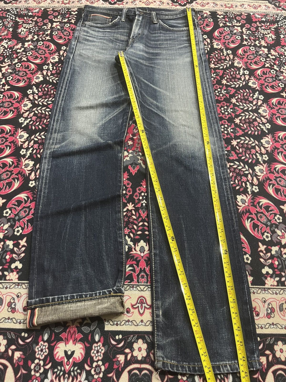 Edwin ⚡️Selvedge⚡️Vintage Edwin 505Z Buckle Back Blue Washed Jeans Size US 29 - 15 Thumbnail