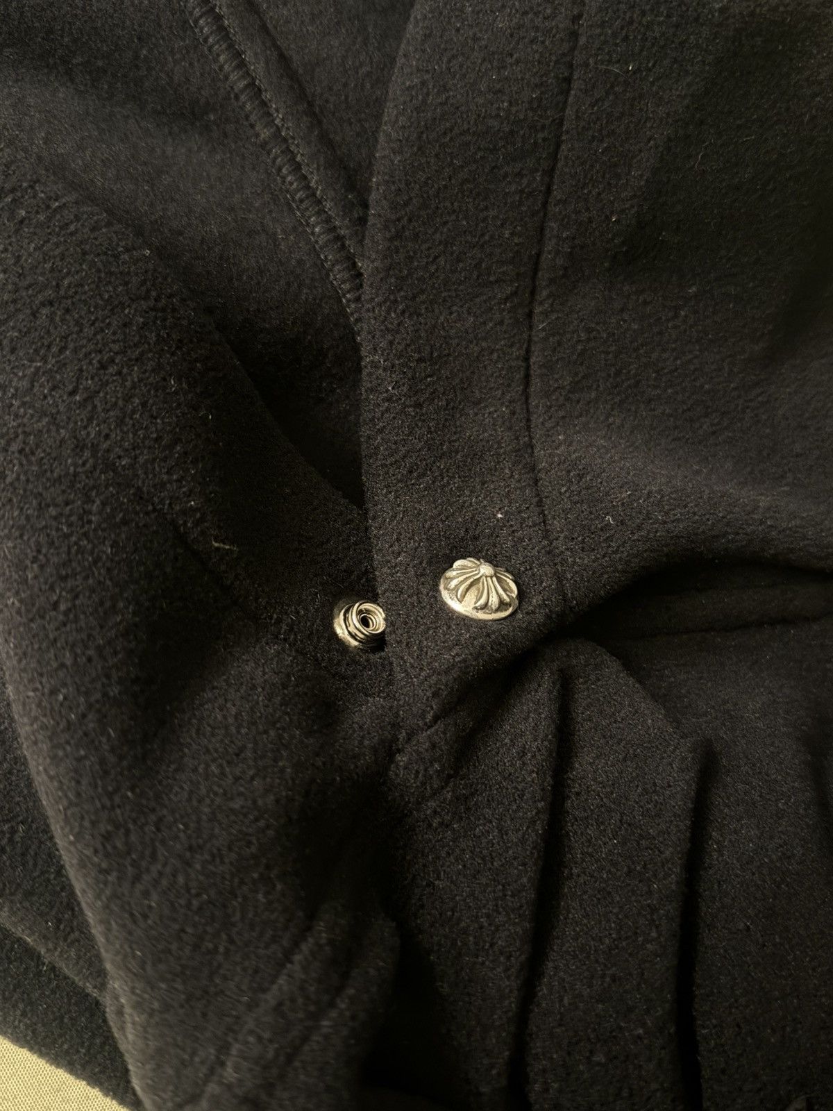 Chrome Hearts Chrome Hearts Leather Patch Fleece Pullover Size US L / EU 52-54 / 3 - 6 Thumbnail