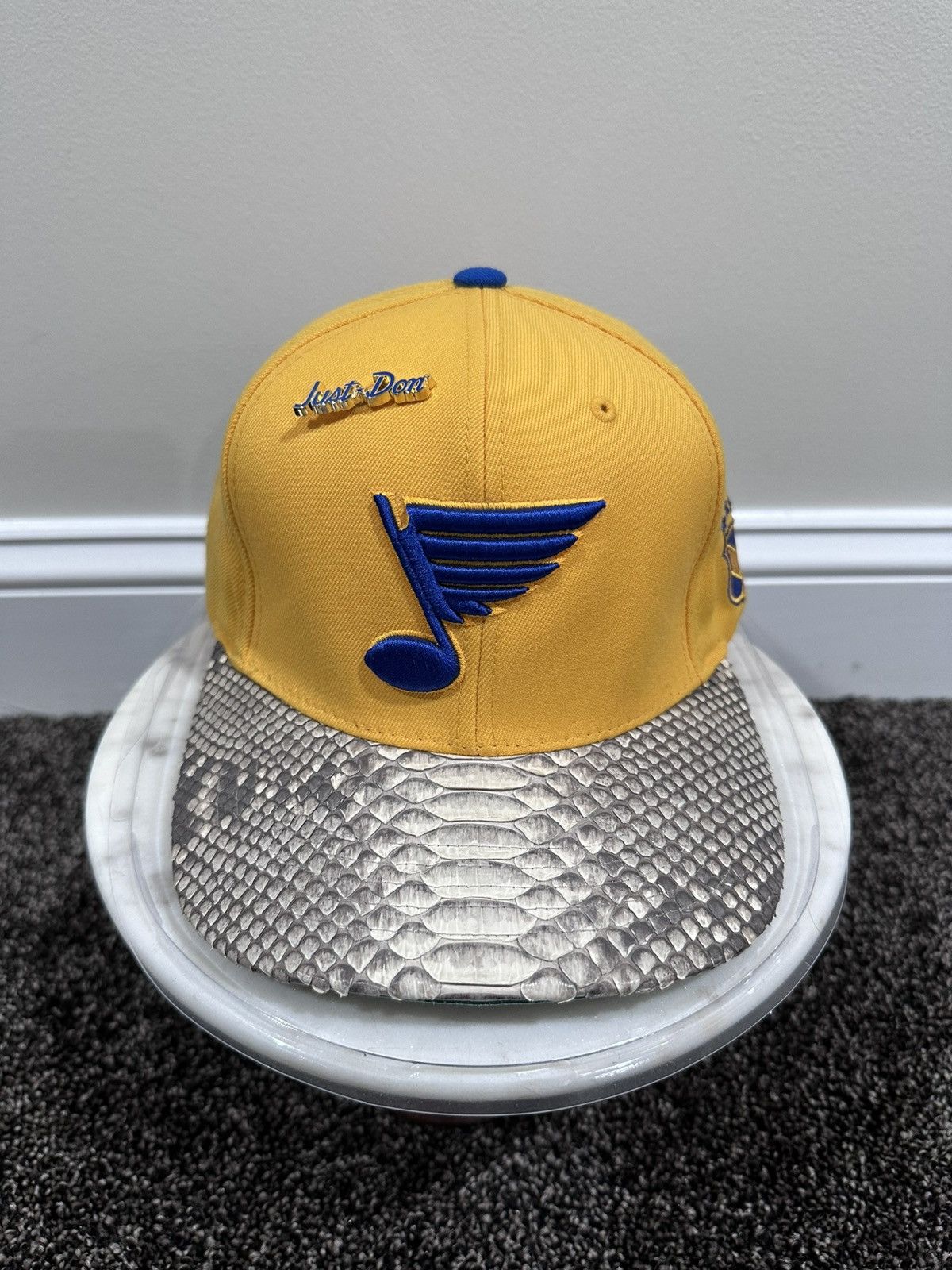 Just Don Just Don x Mitchell & Ness NHL St. Louis Blue Yellow Hat Size ONE SIZE - 11 Thumbnail