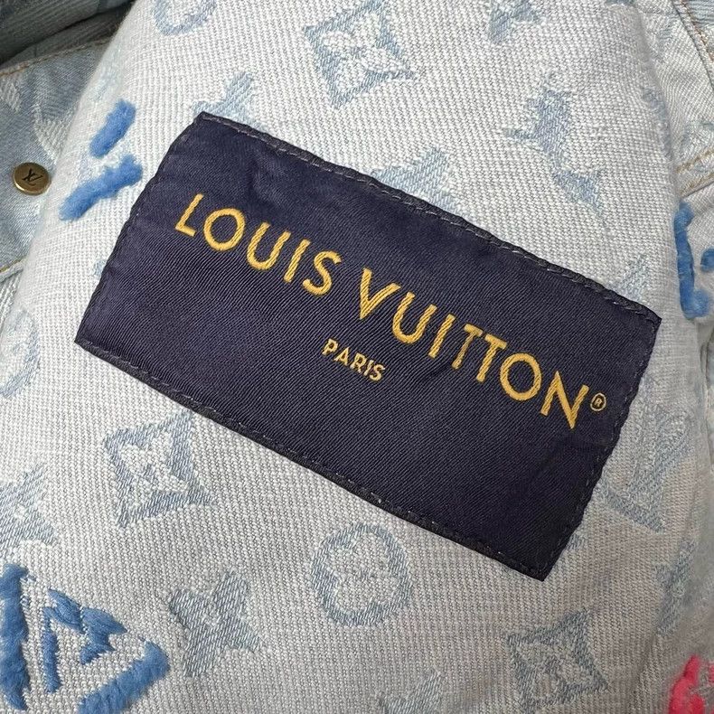 Louis Vuitton Louis Vuitton Full-print jacquard denim jacket Size US L / EU 52-54 / 3 - 5 Thumbnail