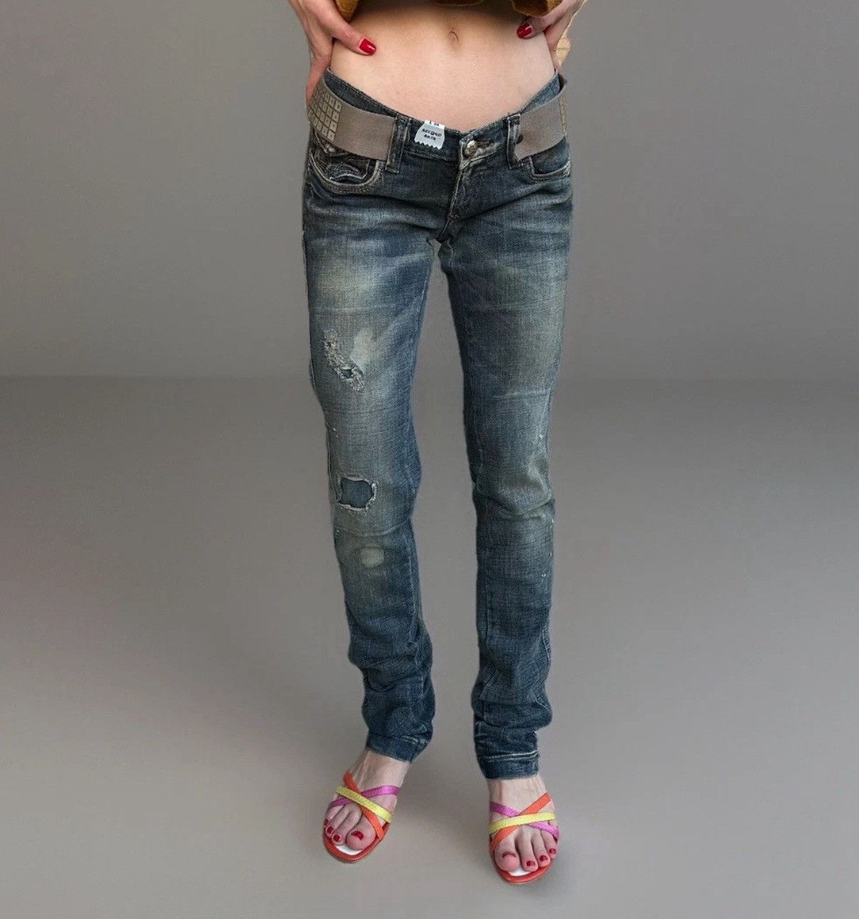 Miss Sixty NEW Vintage Miss Sixty Dirty Shock Skinny Jeans y2k Size 28 Size 28" / US 6 / IT 42 - 2 Thumbnail