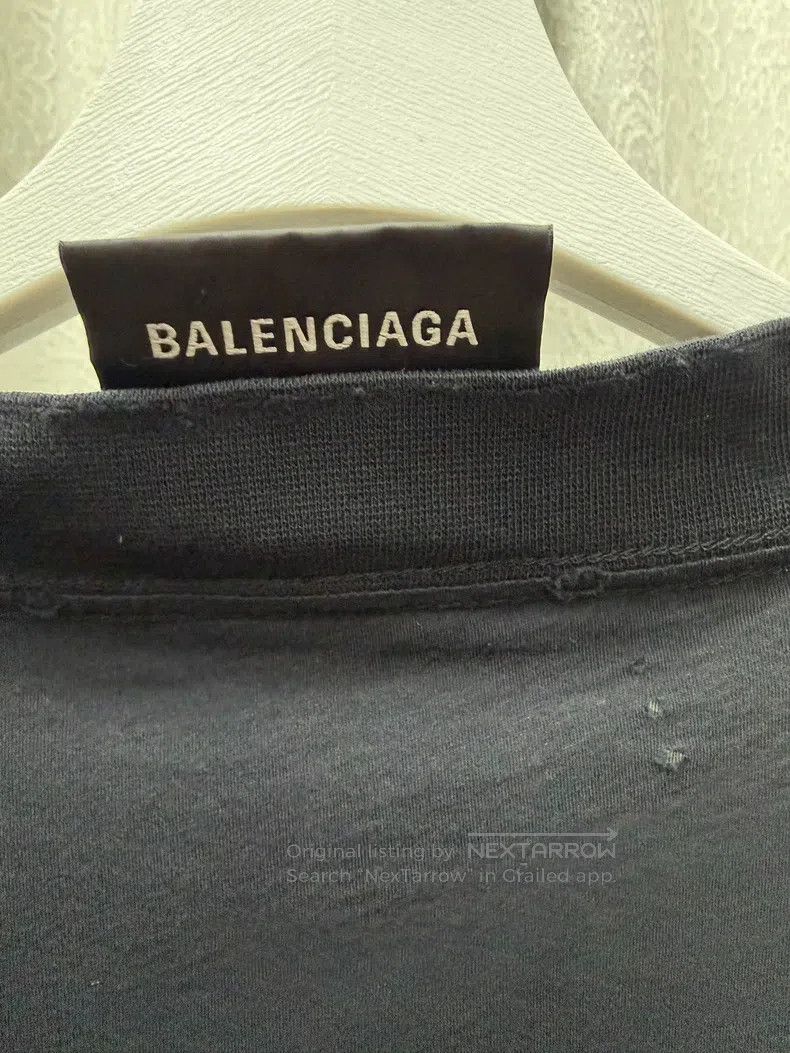 Balenciaga Balenciaga Black Long Sleeve T-Shirt Size US S / EU 44-46 / 1 - 4 Thumbnail