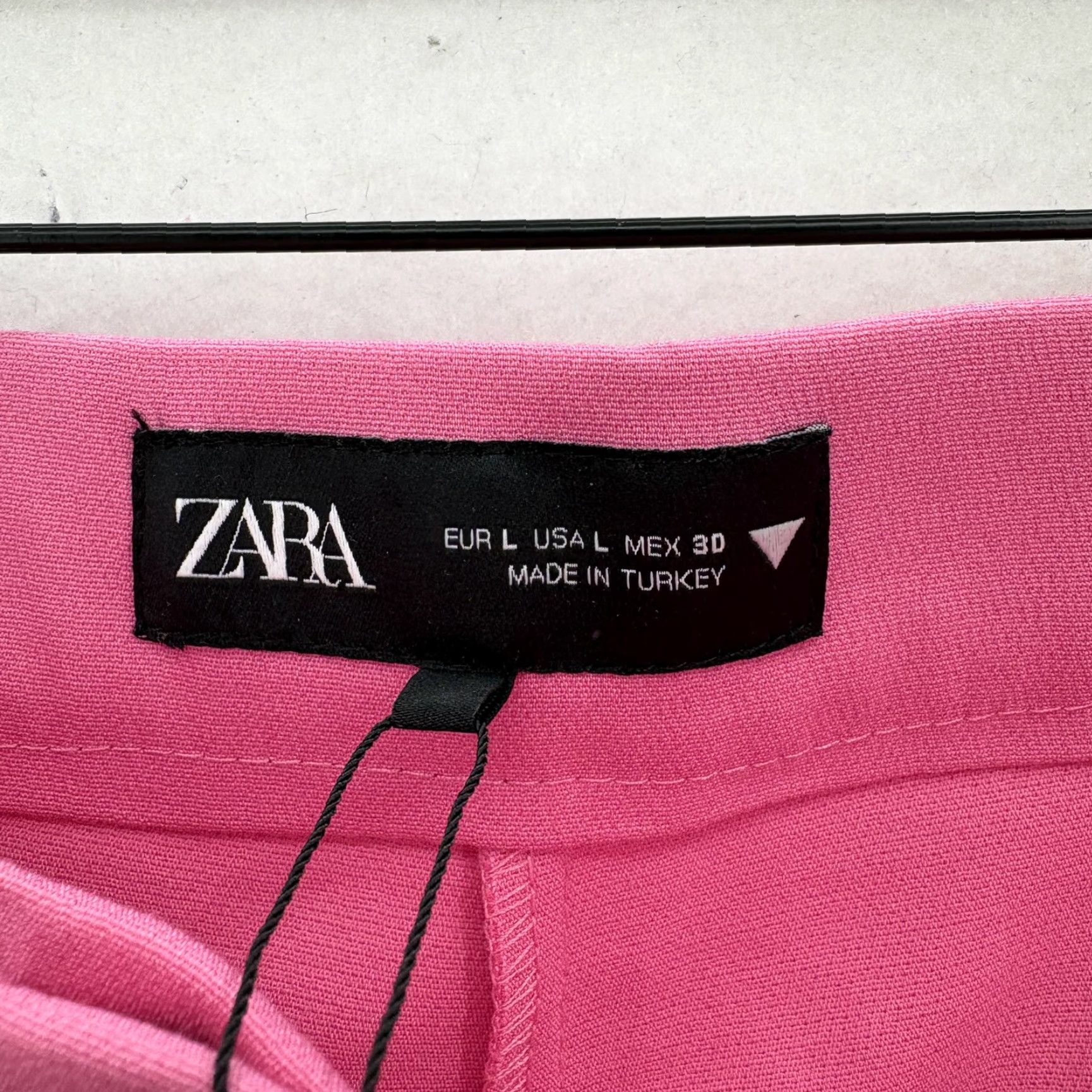 Zara Zara Pants Womens Large Pink Stretch Cotton Blend Dress Ankle Trousers Work NWT Size 36" / US 14 / IT 50 - 5 Thumbnail