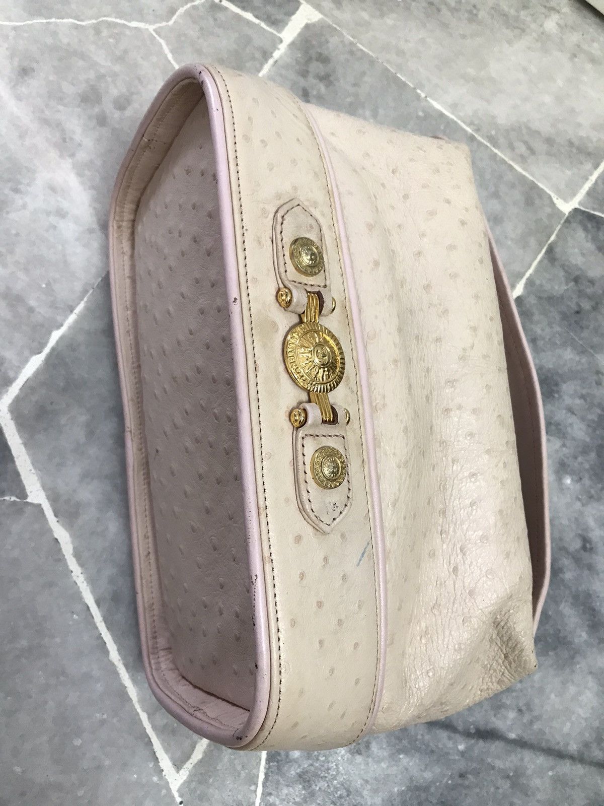 Versace Vintage Gianni Versace Bag Leather Pink Handbag Size ONE SIZE - 8 Thumbnail