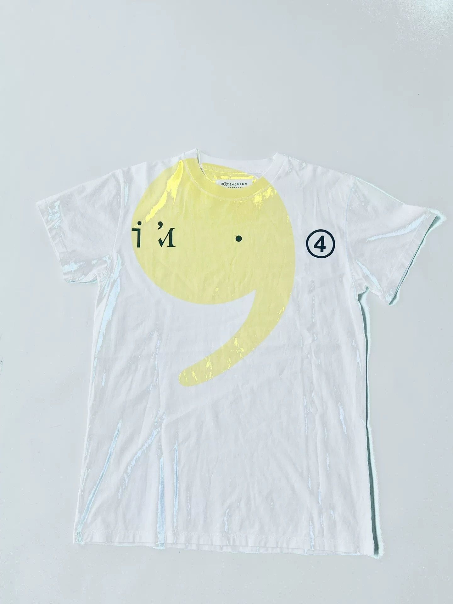 Maison Margiela Maison Margiela White Comma Print Tee Size US XS / EU 42 / 0 - 1 Thumbnail