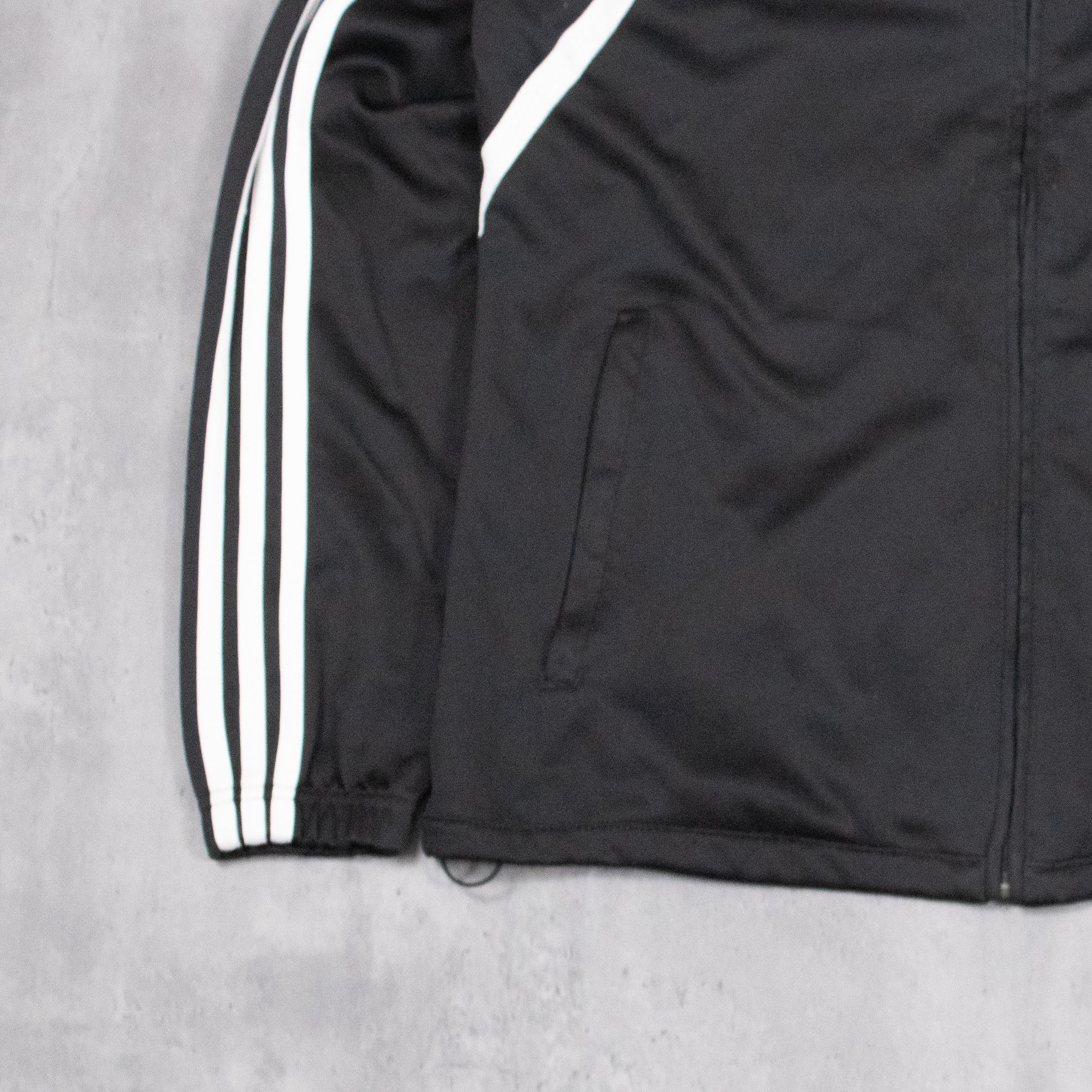 Adidas Y2K 2010 Adidas Curve Stripes Black Track Top Sweater Size US M / EU 48-50 / 2 - 5 Thumbnail