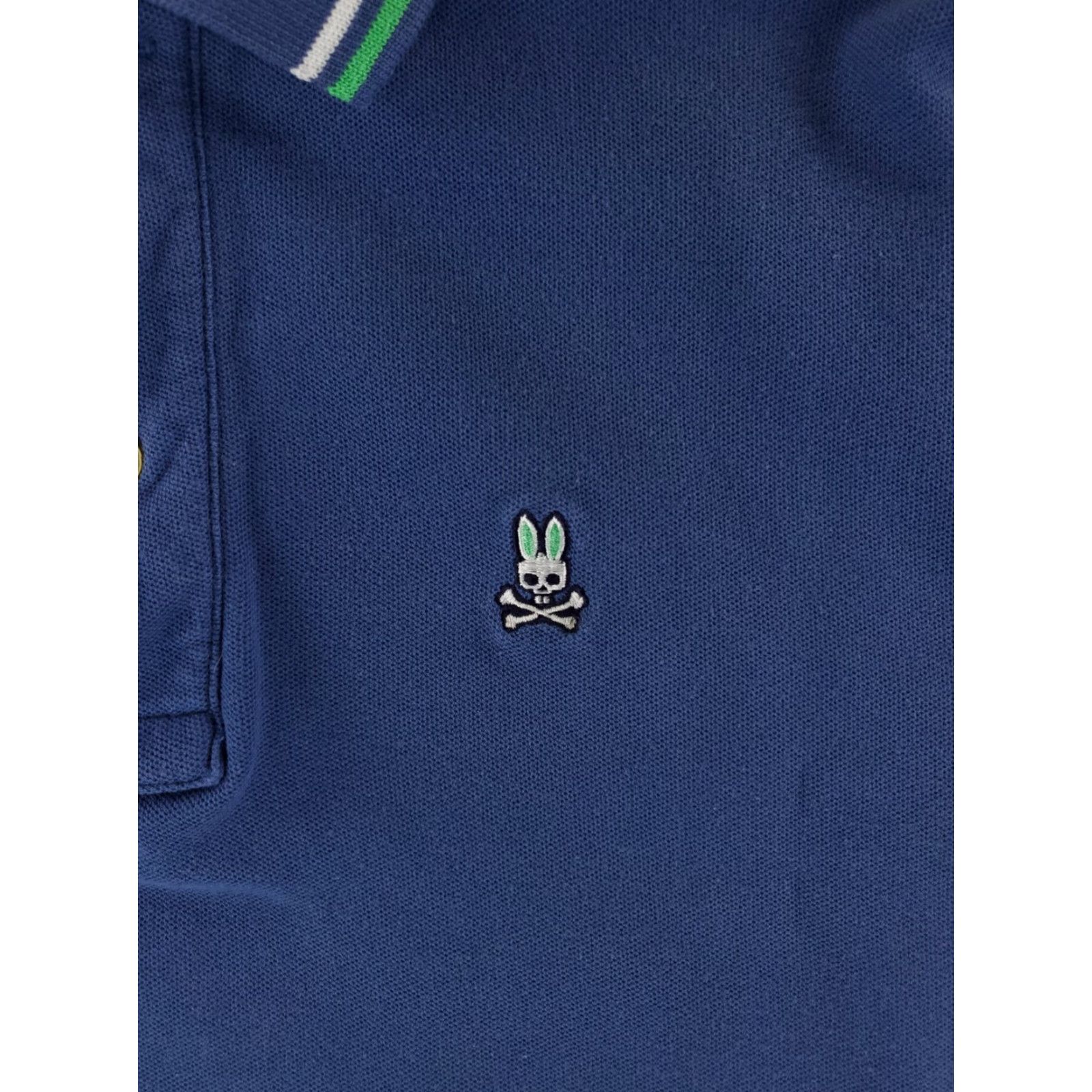 Psycho Bunny Psycho Bunny Polo Shirt Short Sleeve Blue Cotton Mens 2XL XXL Pri me? Size US XXL / EU 58 / 5 - 2 Thumbnail