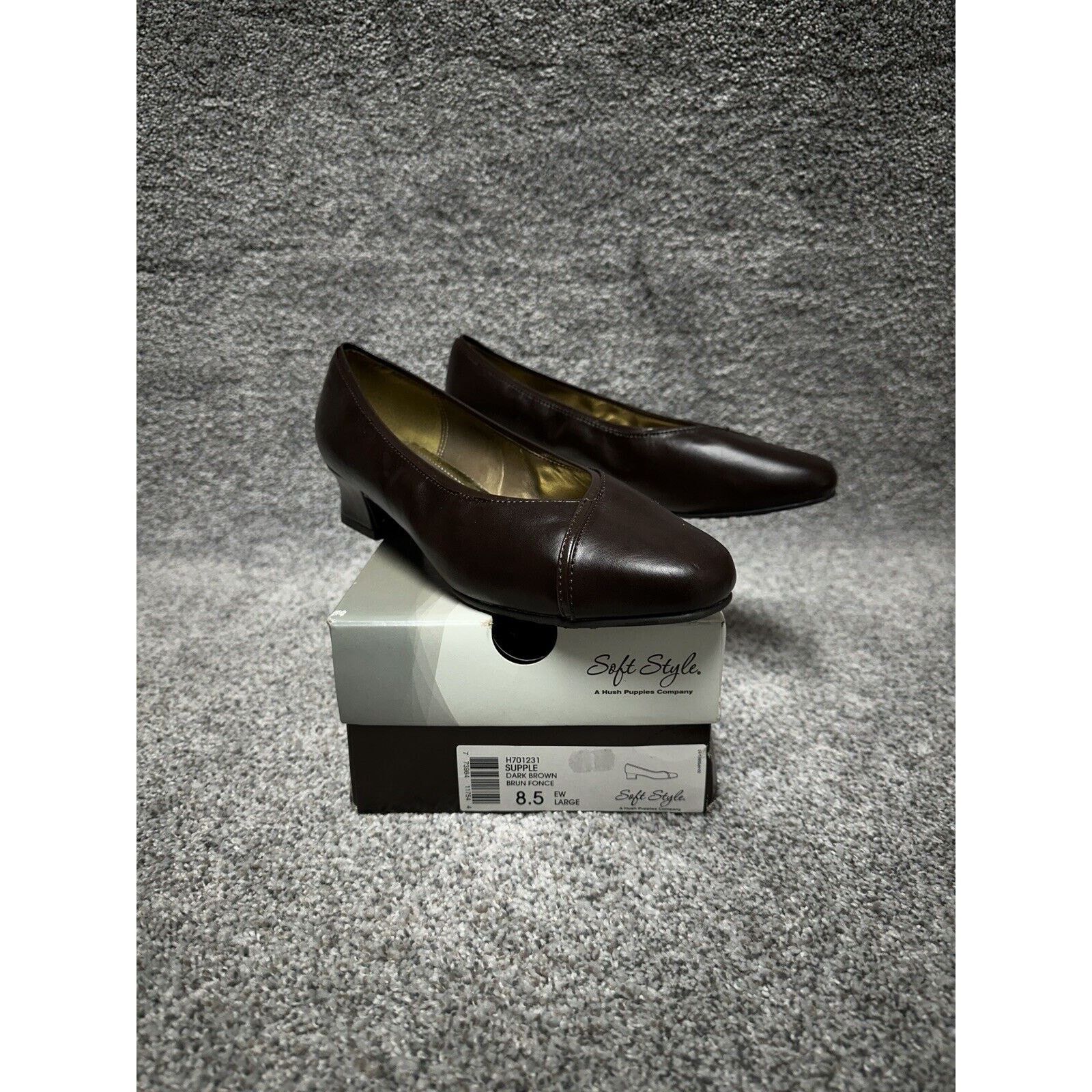 Hush Puppies Soft Style Hush Puppies Pumps 8.5 90s Y2K Dark Chunky Heel Size US 8.5 / IT 38.5 - 1 Thumbnail