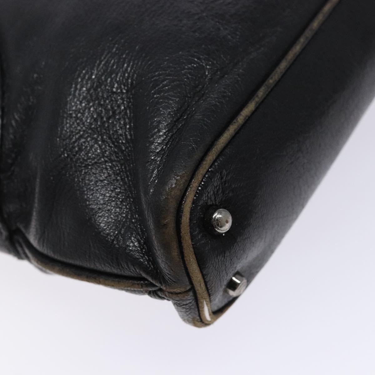 Gucci GUCCI Tote Bag Leather Black Silver Size ONE SIZE - 13 Thumbnail