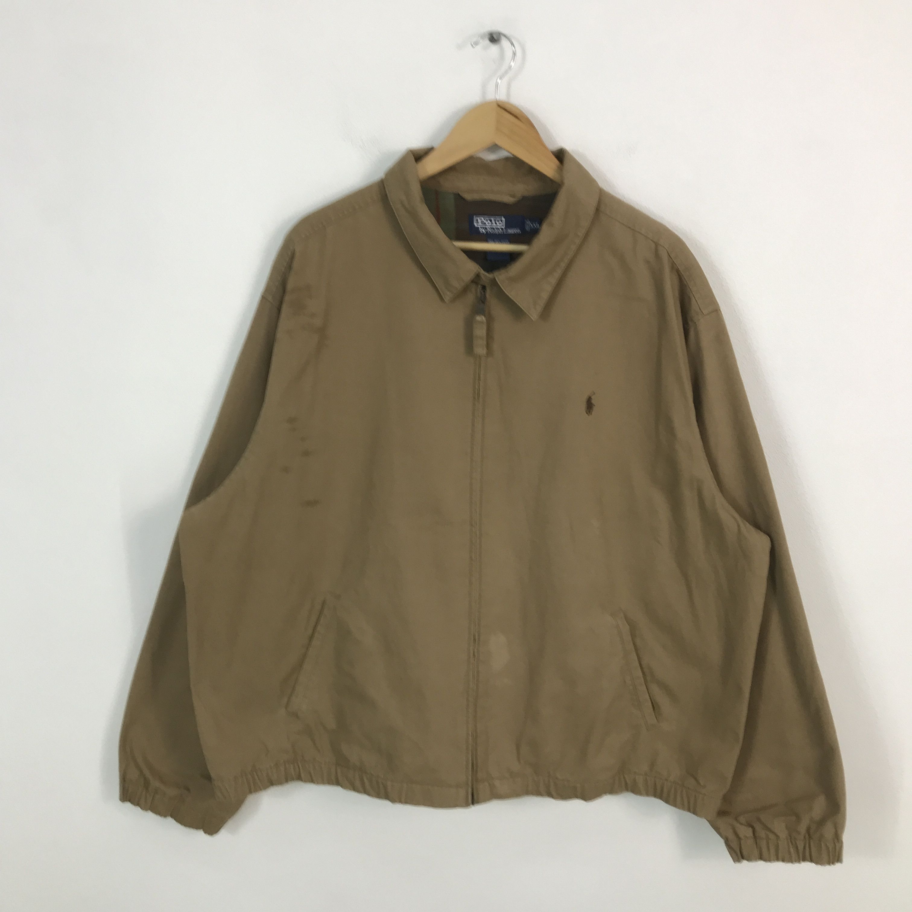Polo Ralph Lauren Vtg Polo ralph lauren brown zipper jacket Size US XXL / EU 58 / 5 - 1 Thumbnail