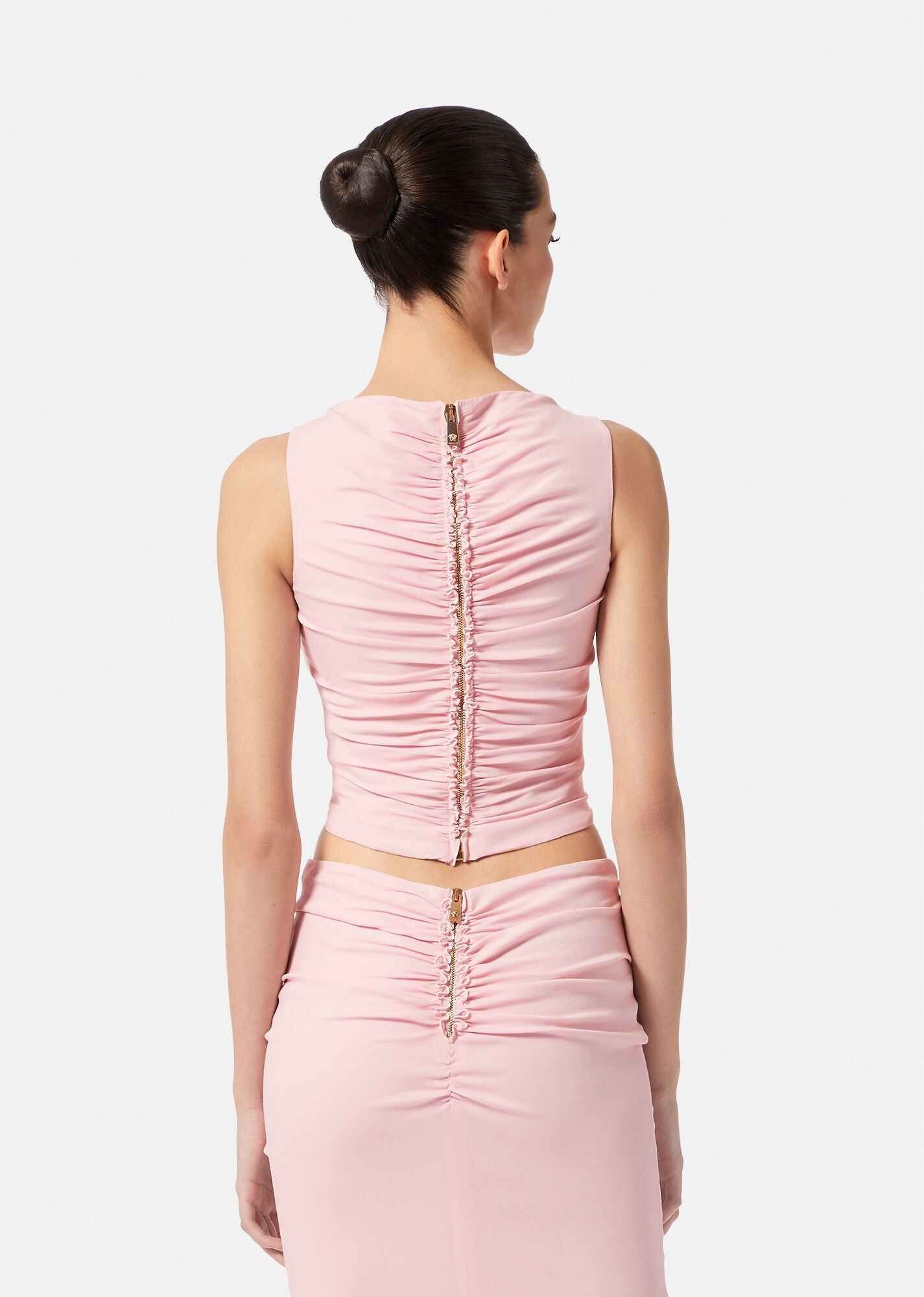 Versace o1y0226 Blouse in Pink Size XS / US 0-2 / IT 36-38 - 4 Thumbnail