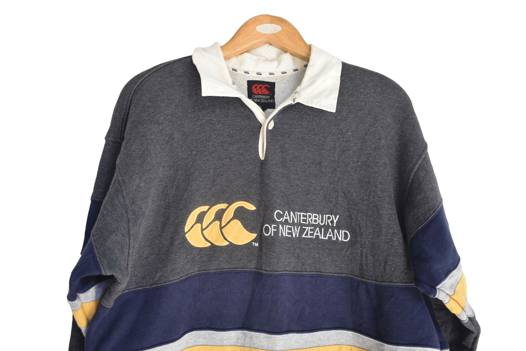 Canterbury of New Zealand × Vintage Canterbury of New Zealand Stripe 90s logo Sweatshirt A025 Size US M / EU 48-50 / 2 - 3 Thumbnail