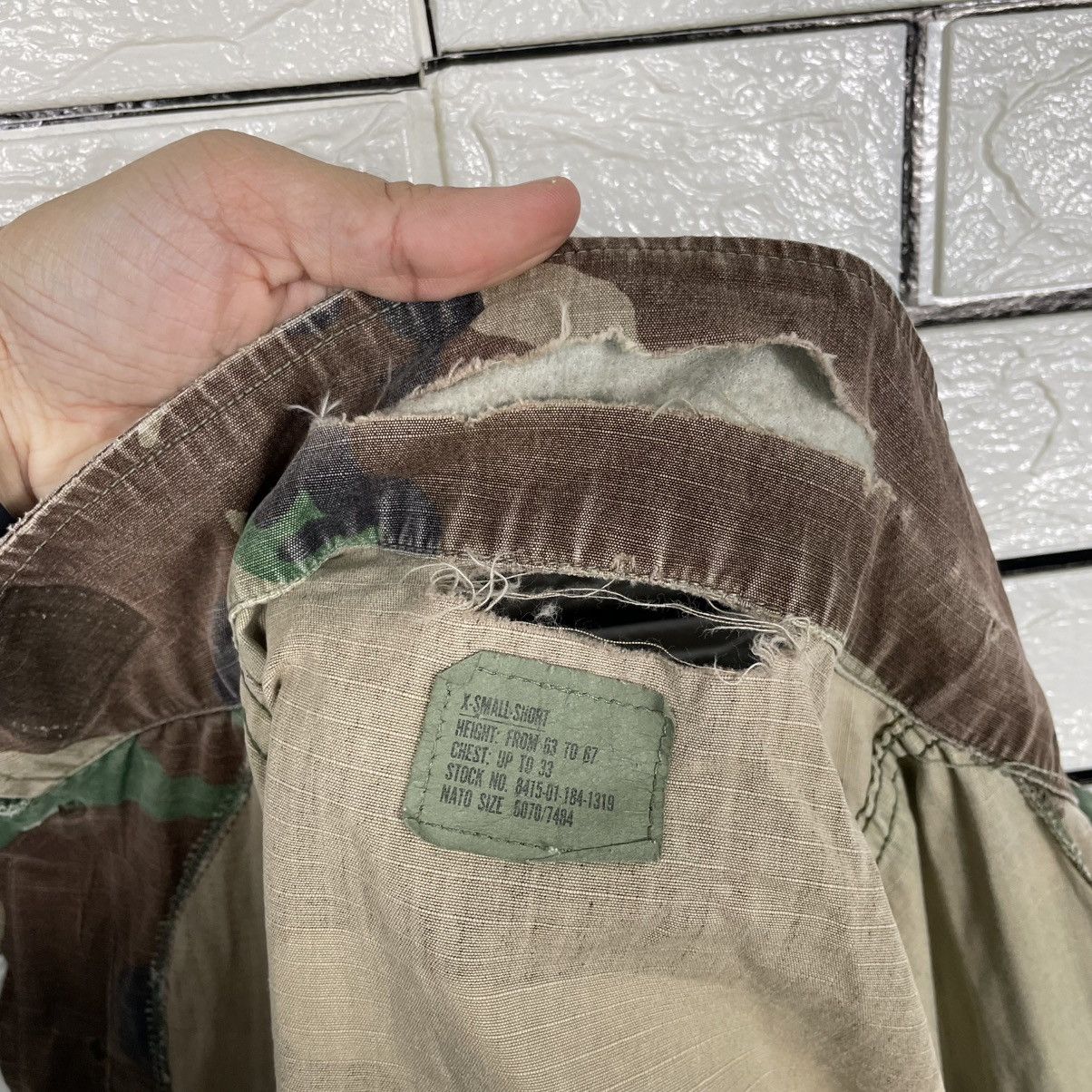 Other Vintage Nato US Army Camo Combat Jacket Size US XS / EU 42 / 0 - 18 Thumbnail