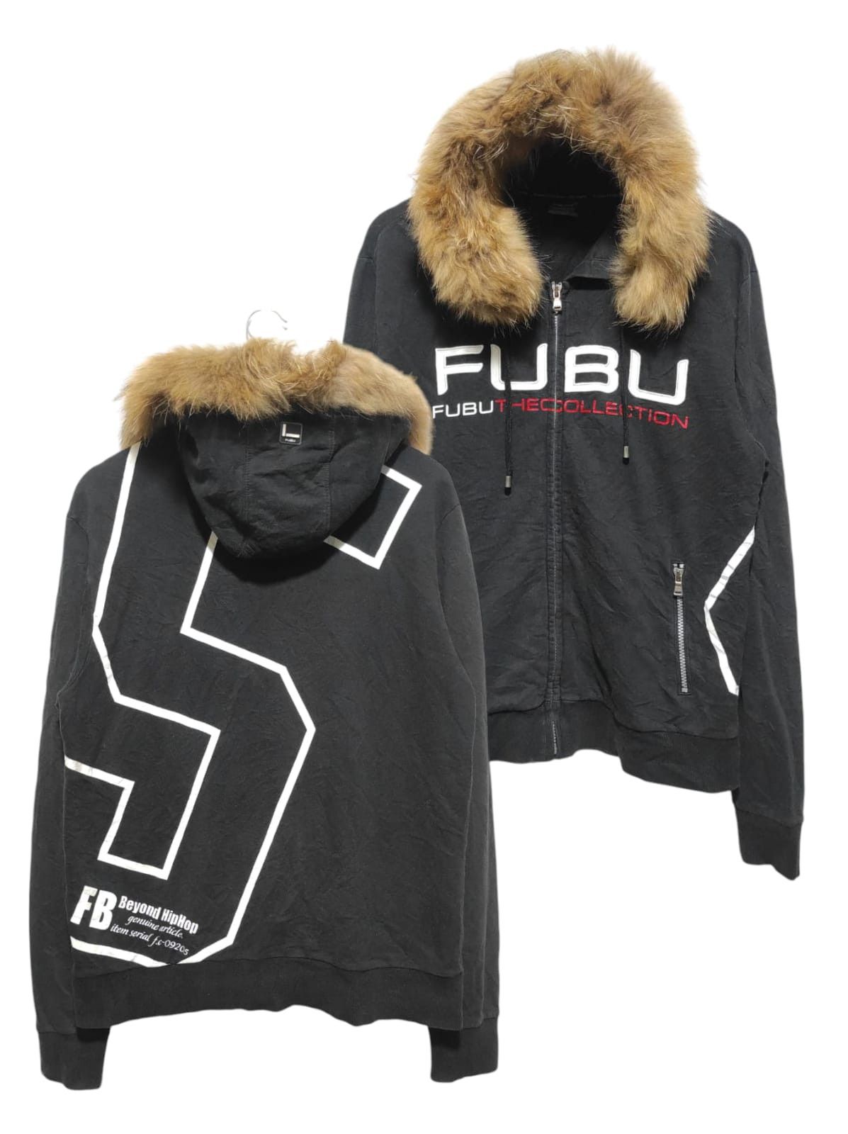 FUBU zip Fur Hoodie If6Was9 LGB style