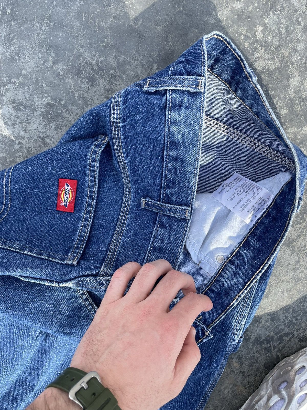 Vintage Vintage Dickies Y2K CRAZY Carpenter Denim Skateboards Pants Size US 32 / EU 48 - 4 Thumbnail