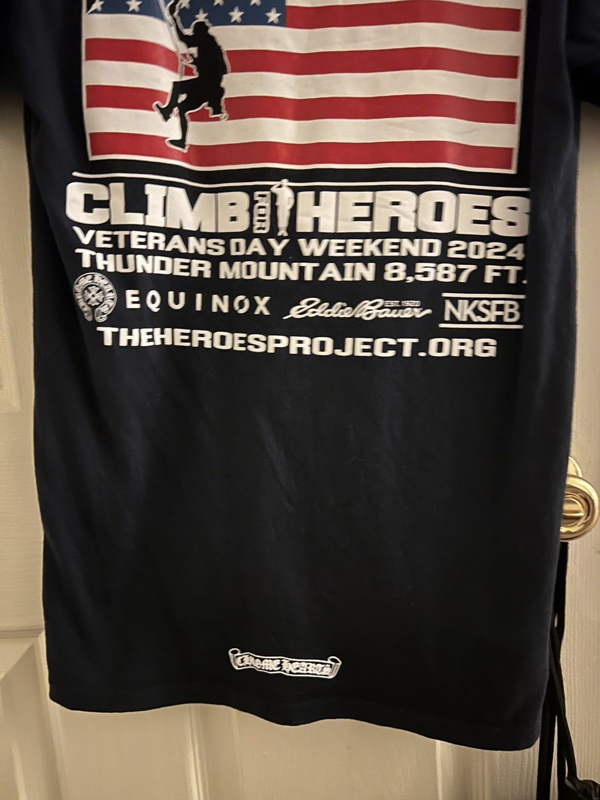 Chrome Hearts Chrome hearts climb for heroes veterans 2024 shirt Size US S / EU 44-46 / 1 - 9 Thumbnail