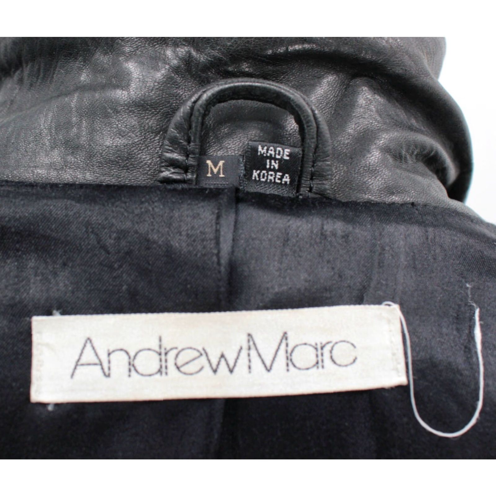 Andrew Marc VINTAGE Andrew Marc Leather Jacket Men Trench Coat Jacket M Black 90s Size US M / EU 48-50 / 2 - 5 Thumbnail