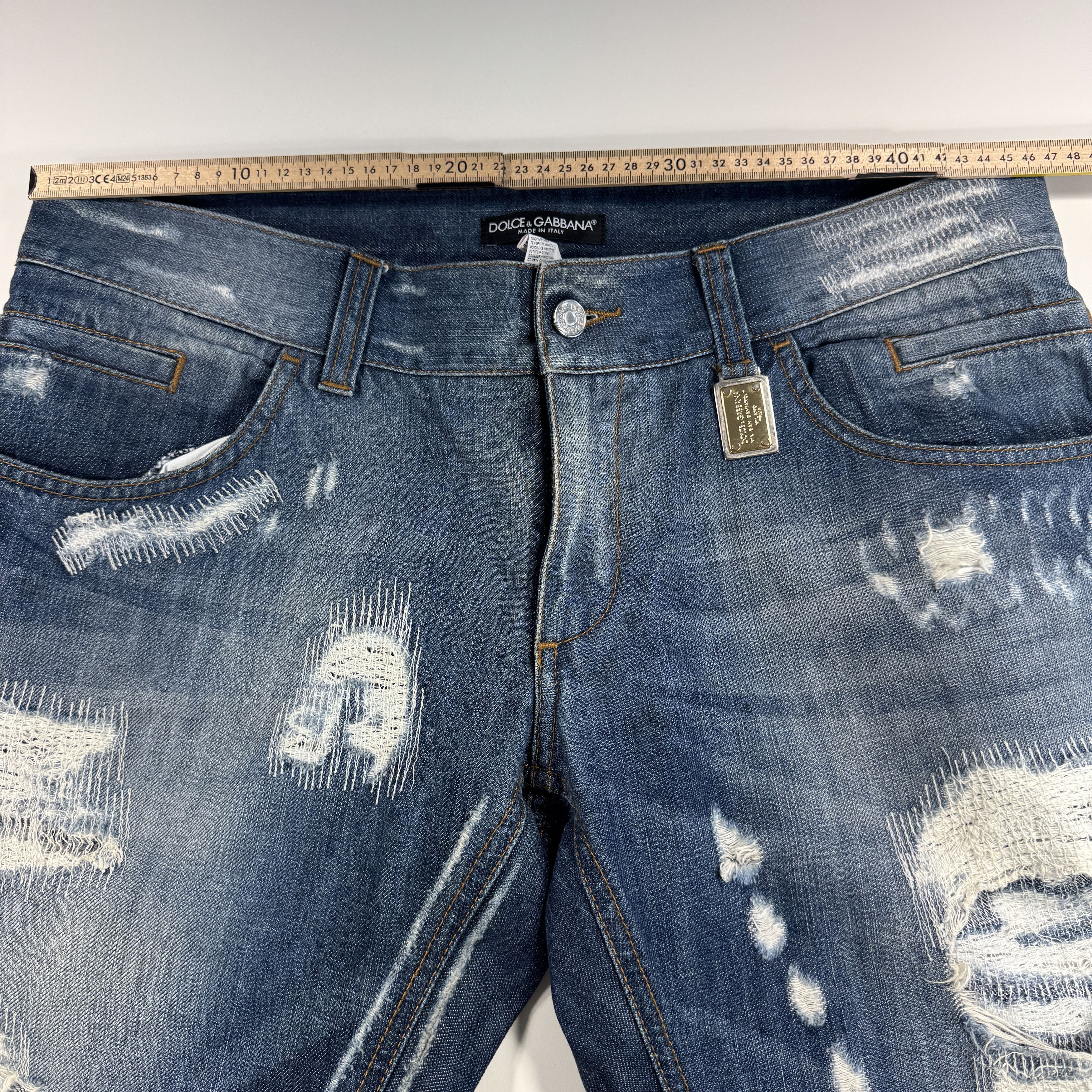 Dolce & Gabbana Dolce & Gabbana Heavily Distressed Jean Size US 40 / EU 56 - 3 Thumbnail