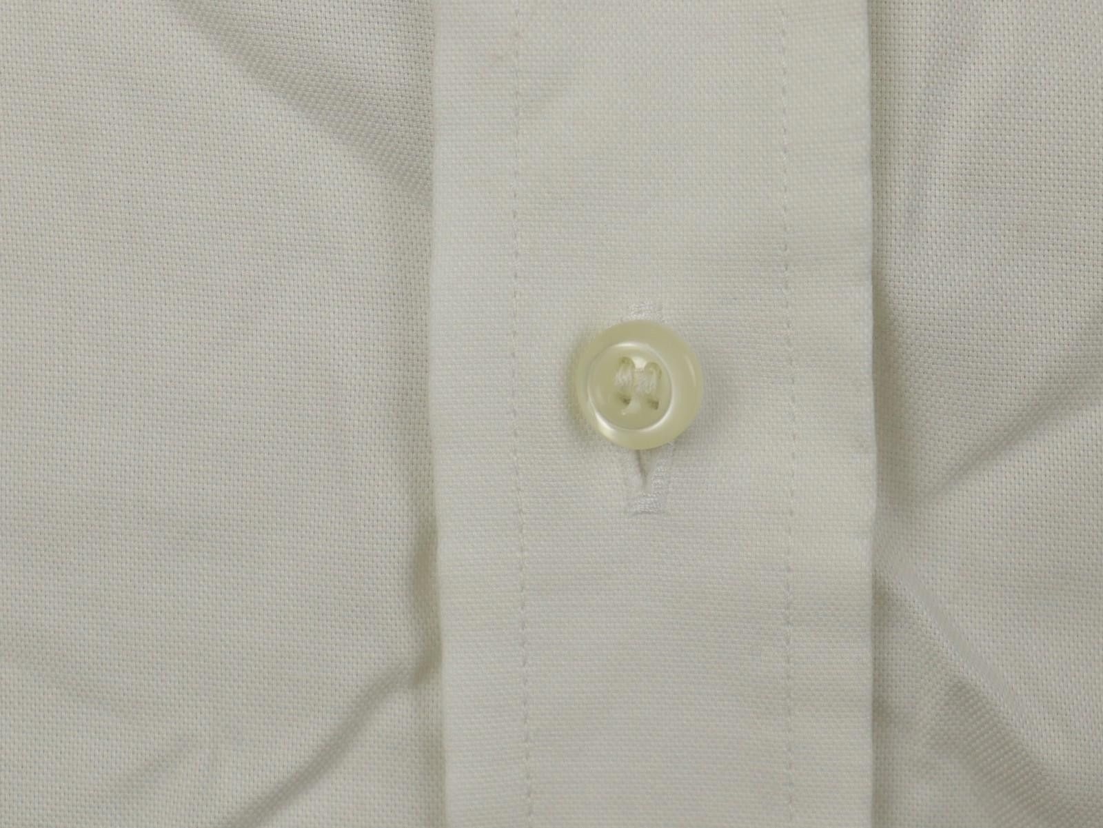 Designer Boggi Milano White Cotton Collared Formal Shirt Size 42 Size US M / EU 48-50 / 2 - 6 Thumbnail