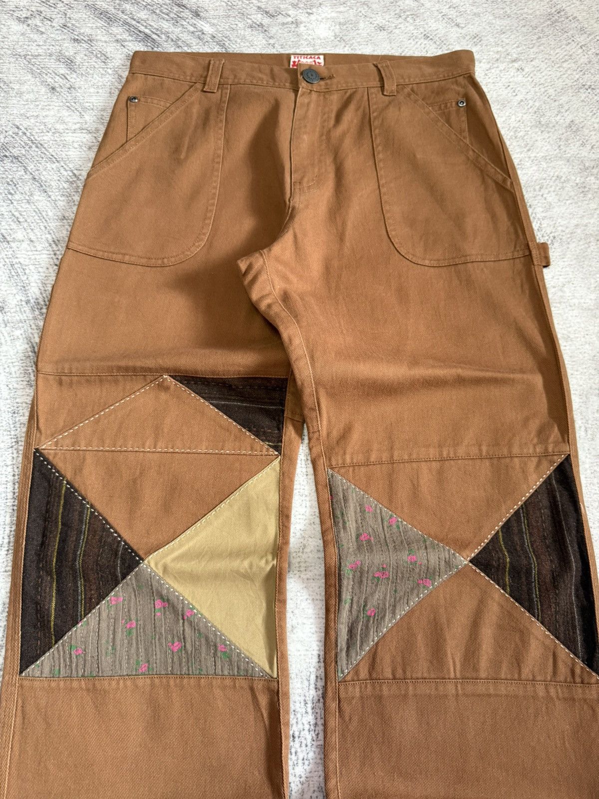 Japanese Brand Titicaca Japan Peneled Patch Work Double Knee Pants Size US 30 / EU 46 - 3 Thumbnail