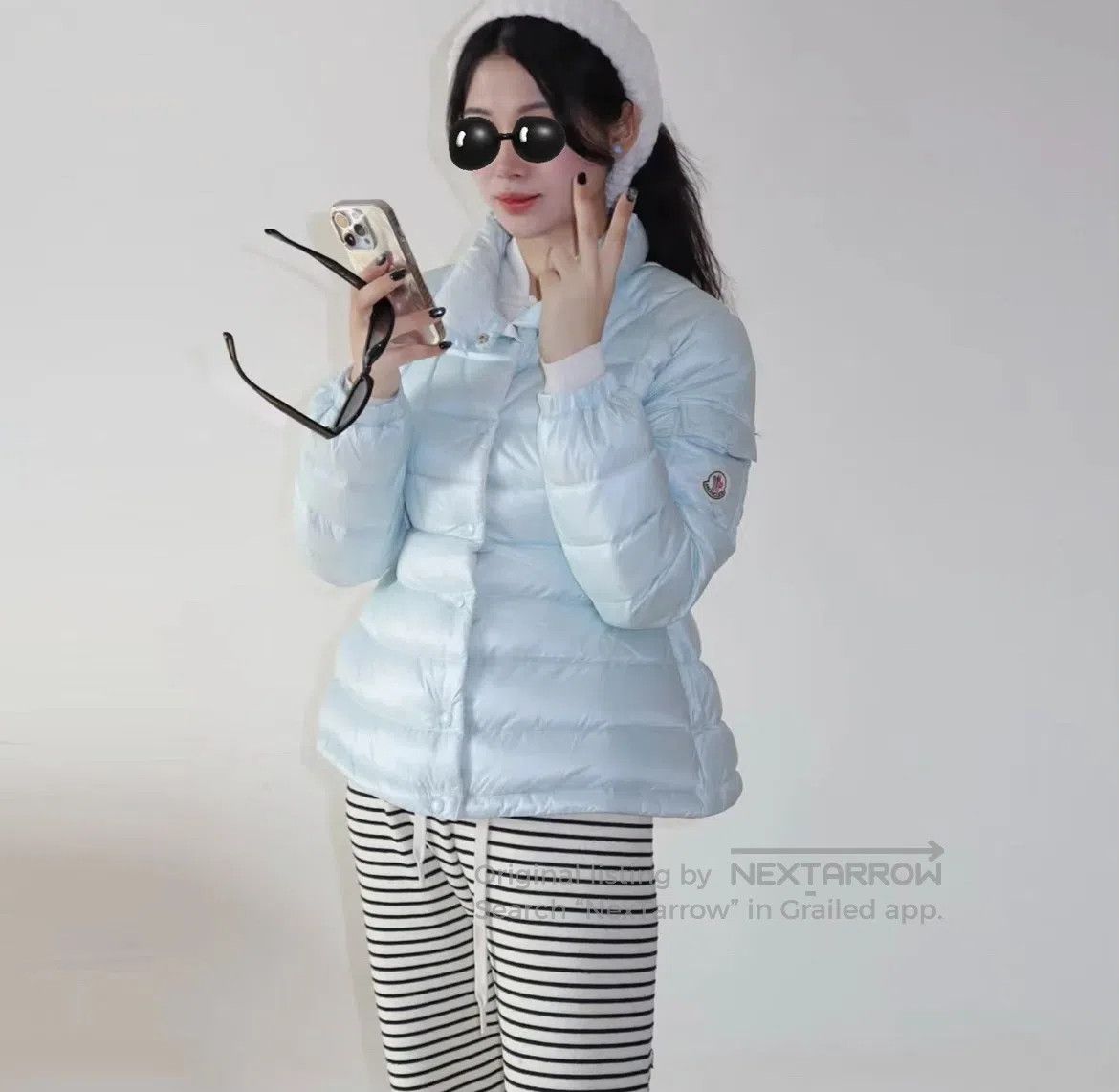 Moncler Moncler size 4 Aminia Collar-front down jacket| Size XL / US 12-14 / IT 48-50 - 1 Thumbnail