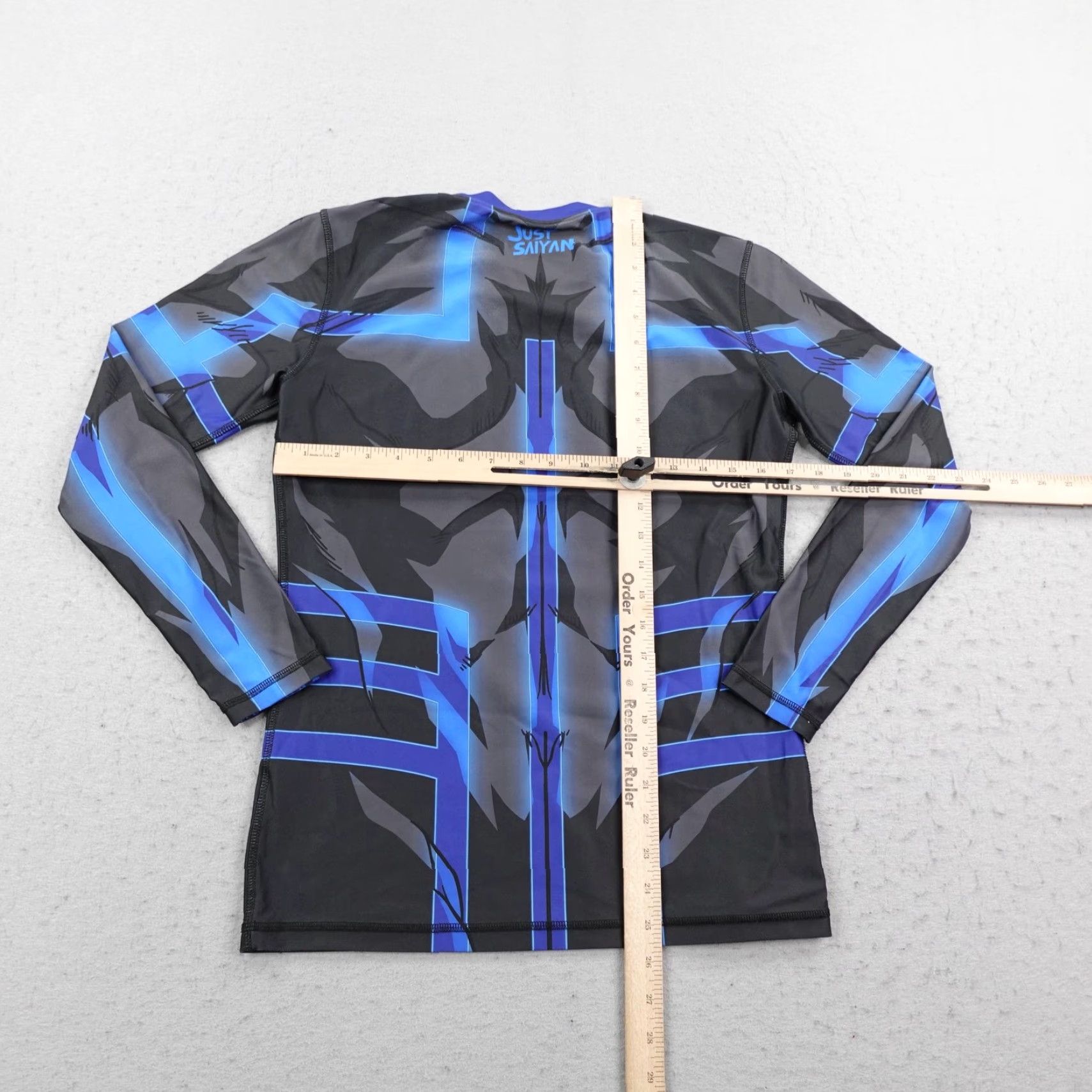 Vintage Just Saiyan Gear Shirt Mens Medium Black Blue Skinz Dragon Ball Z Cosplay DBZ Shirt Mens Size US M / EU 48-50 / 2 - 6 Thumbnail