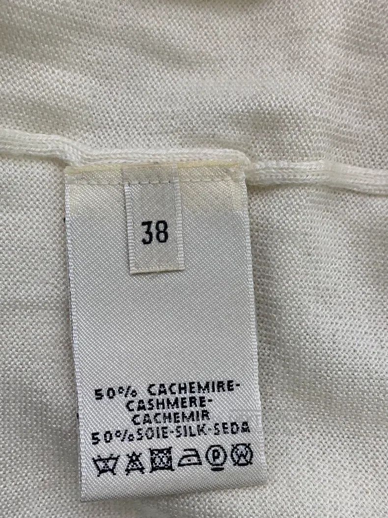 Hermes Hermes White cashmere high-neck sweater Size XS / US 0-2 / IT 36-38 - 5 Thumbnail