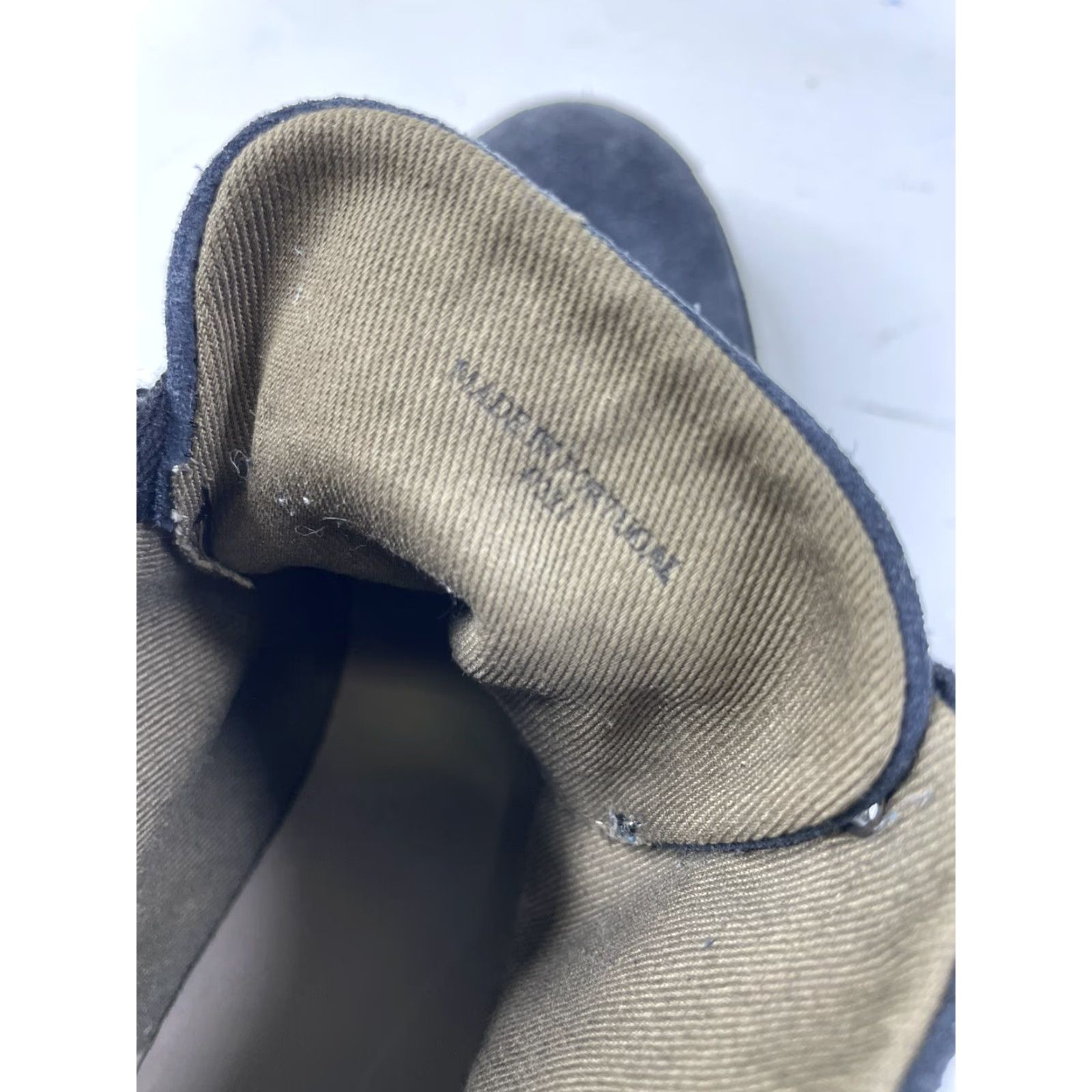 Allsaints AllSaints Men Boots Chukka Suede Lace Up Navy Blue 9US 42EU Ankle Shaft Solid Pattern Leather Insole Modern Vintage: No Size US 9 / EU 42 - 3 Thumbnail
