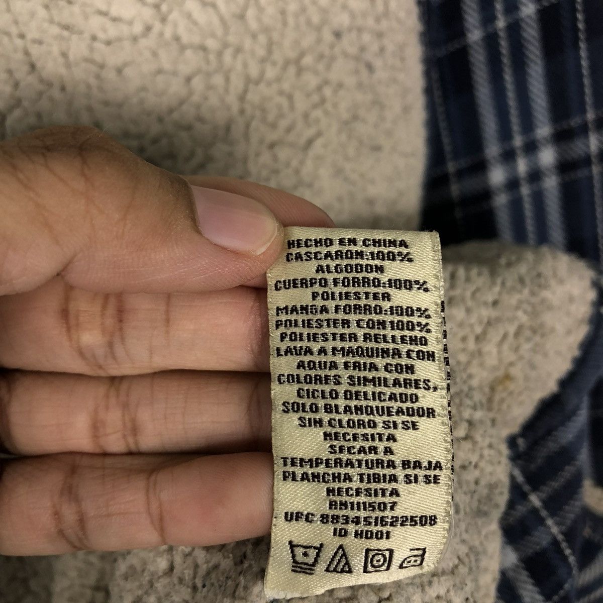 Flannel VINTAGE FLANNEL SHIRT JACKET LEVI’S SHEARLING TARTAN DESIGN Size US L / EU 52-54 / 3 - 19 Thumbnail