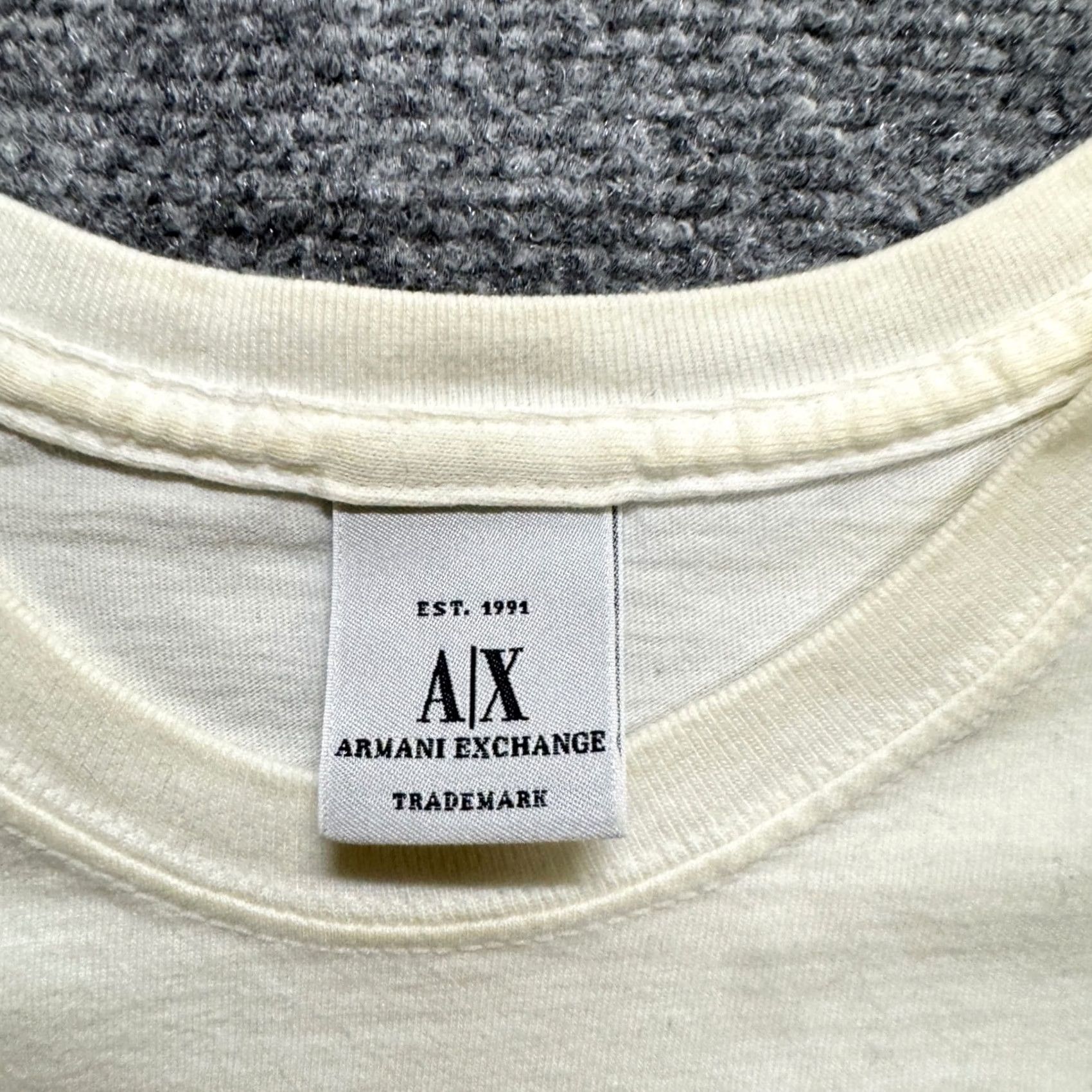 Armani Armani Exchange VTG T-Shirt Women's M White Graphic Print Crew Neck 100% Size M / US 6-8 / IT 42-44 - 4 Thumbnail