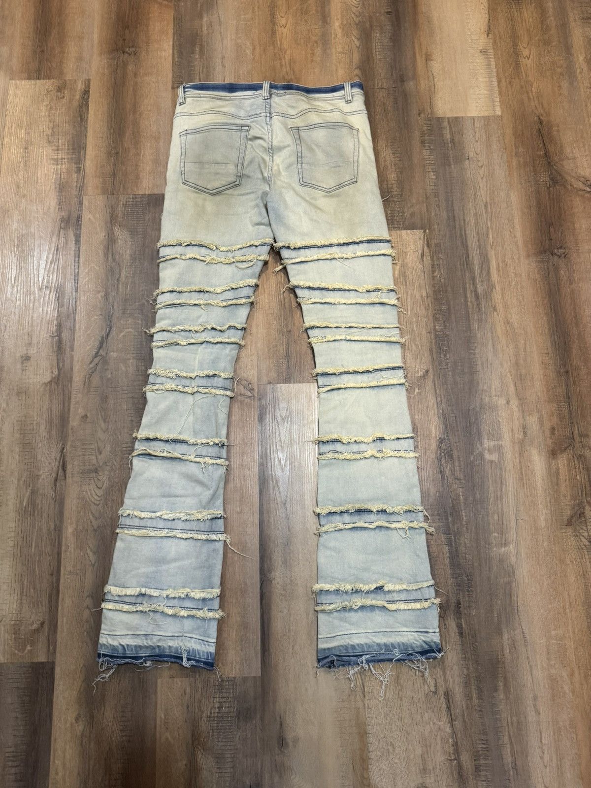 Other Stacked Ripped Blue Jeans Size US 30 / EU 46 - 2 Thumbnail