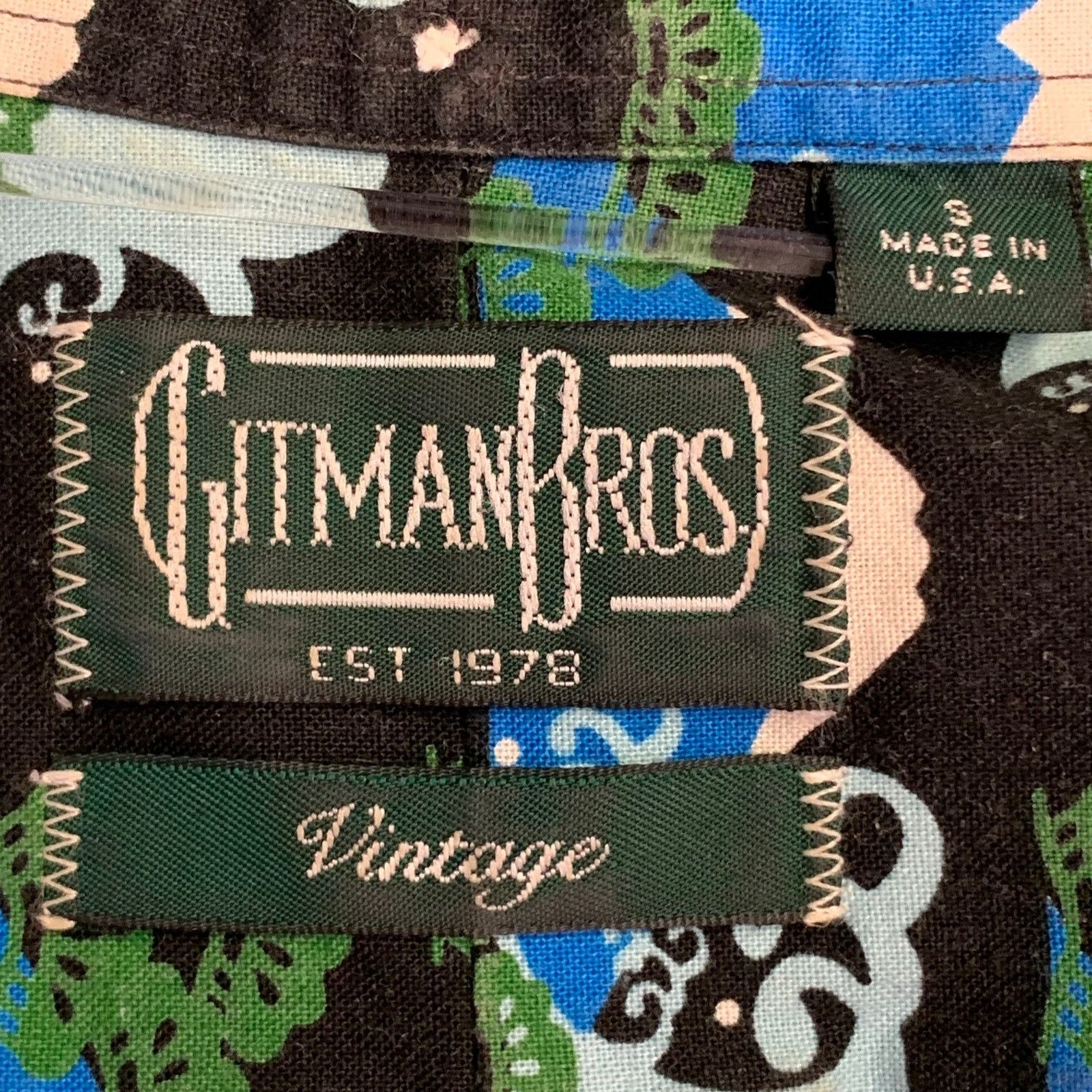 Gitman Bros. Vintage GITMAN VINTAGE Mt. Fuji Cotton Button Down Collar Shirt Size US S / EU 44-46 / 1 - 5 Thumbnail