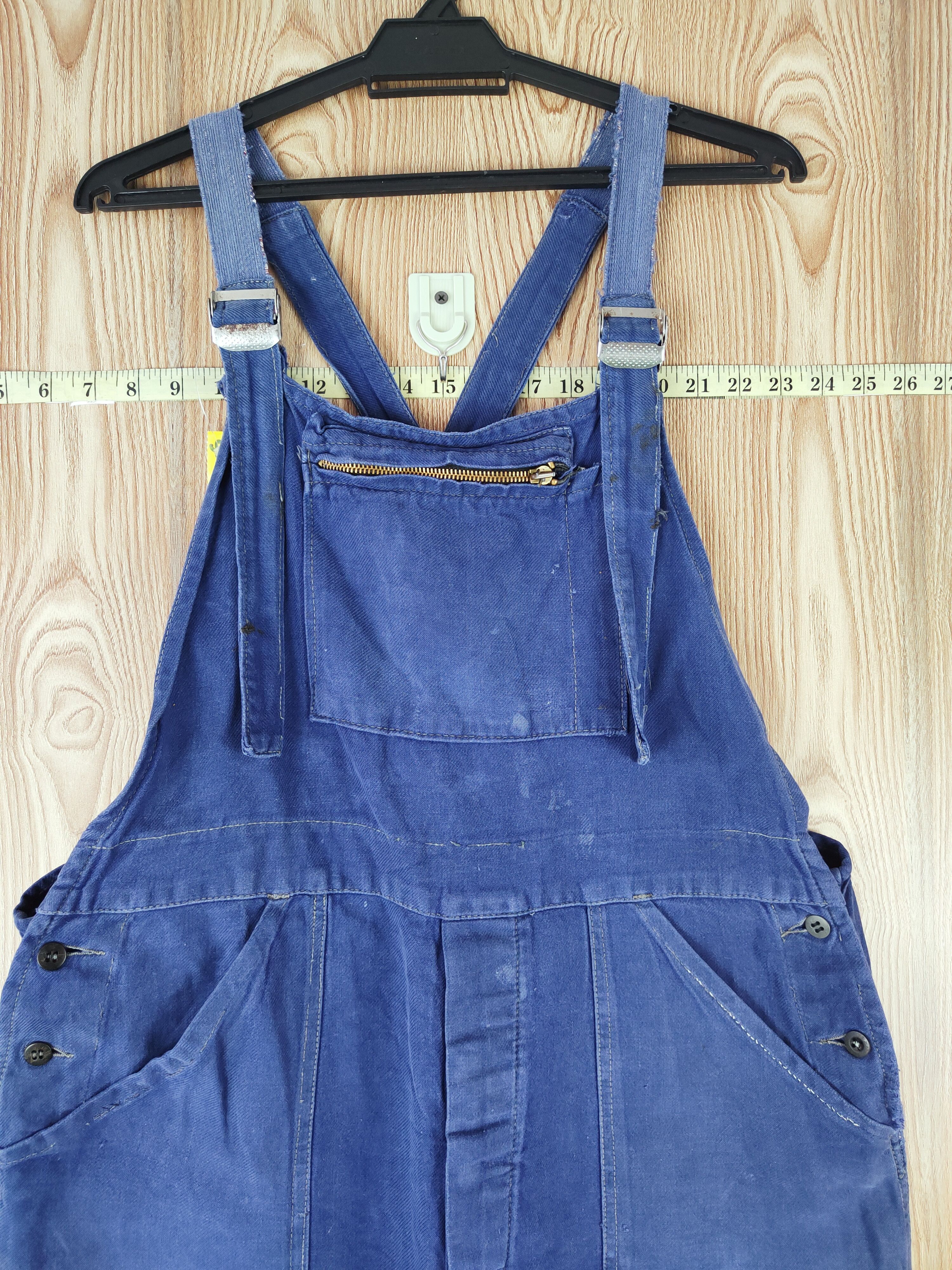 Japanese Brand Japanese Brand Blue Overalls Jumpsuits #S2734 Size US 36 / EU 52 - 2 Thumbnail