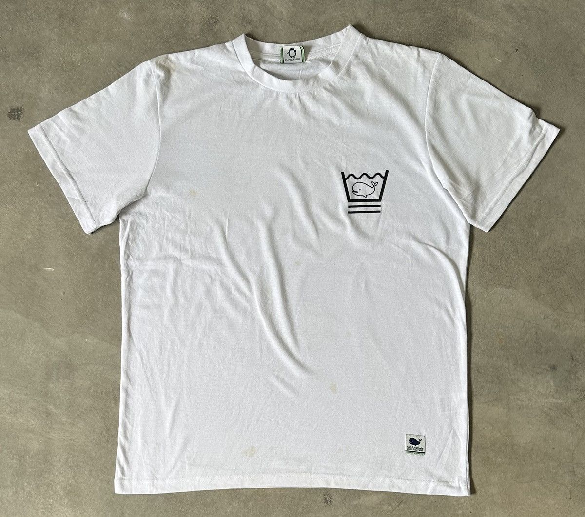 Japanese Brand VINTAGS FAT ANIMALS WASH INSTRUCTION PRINT TEE Size US M / EU 48-50 / 2 - 2 Thumbnail