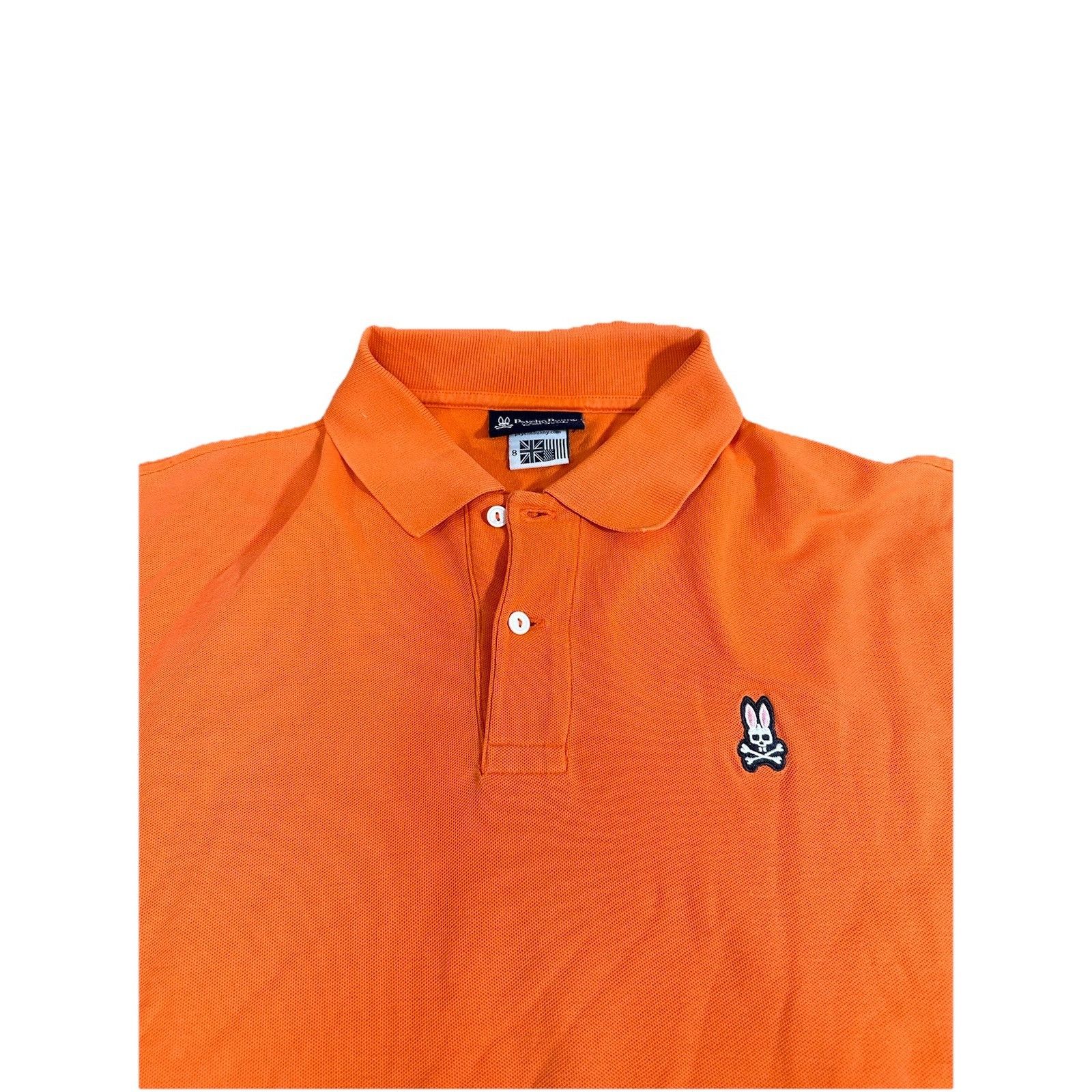 Psycho Bunny Vintage Psycho Bunny Orange Polo Dress Shirt Streetwear Size US L / EU 52-54 / 3 - 2 Thumbnail