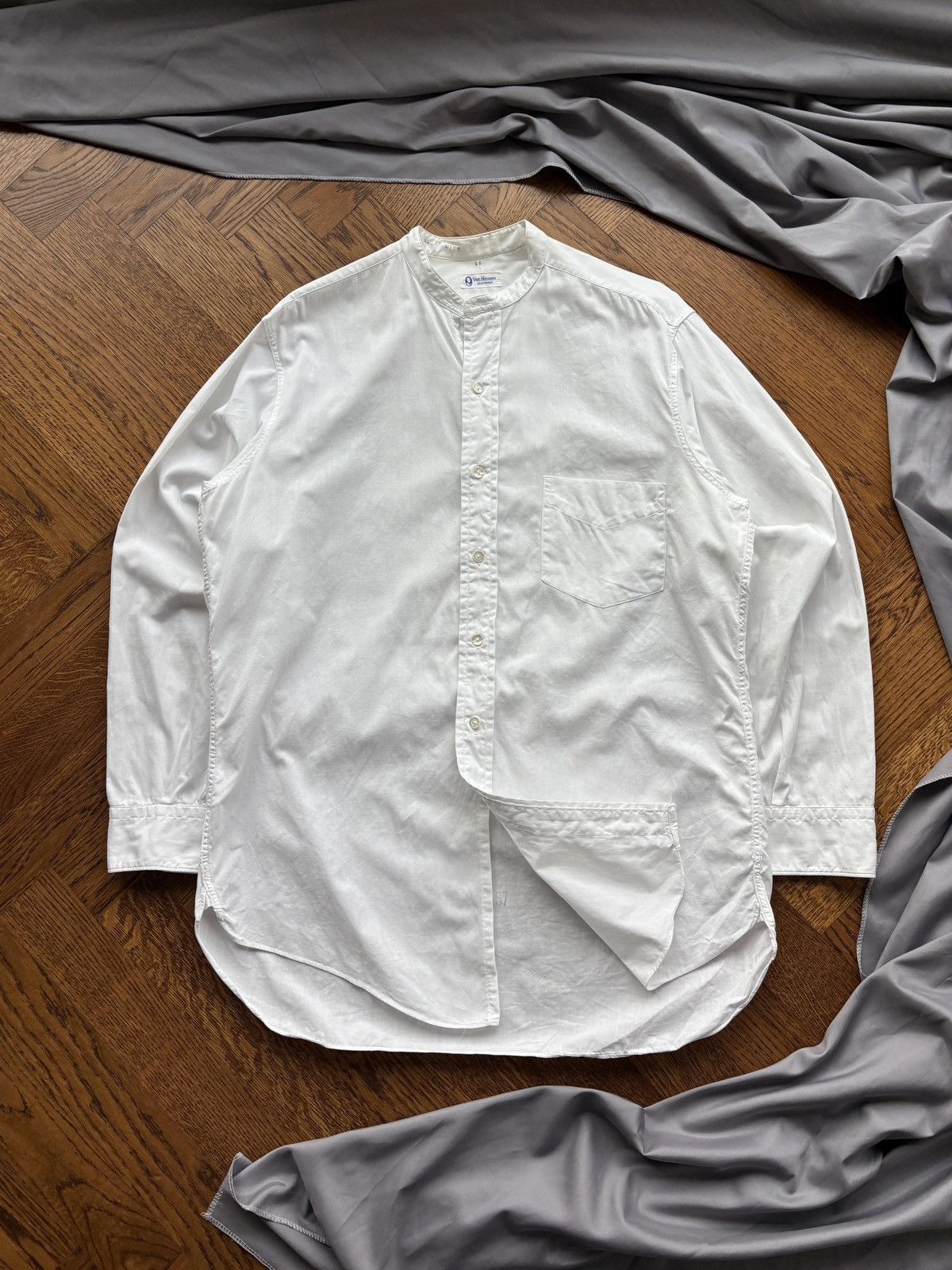 Van Heusen × Vintage 1940s Van Heusen Shirt Vintage Detachable Collar WW2 Sanfor Size US S / EU 44-46 / 1 - 2 Thumbnail