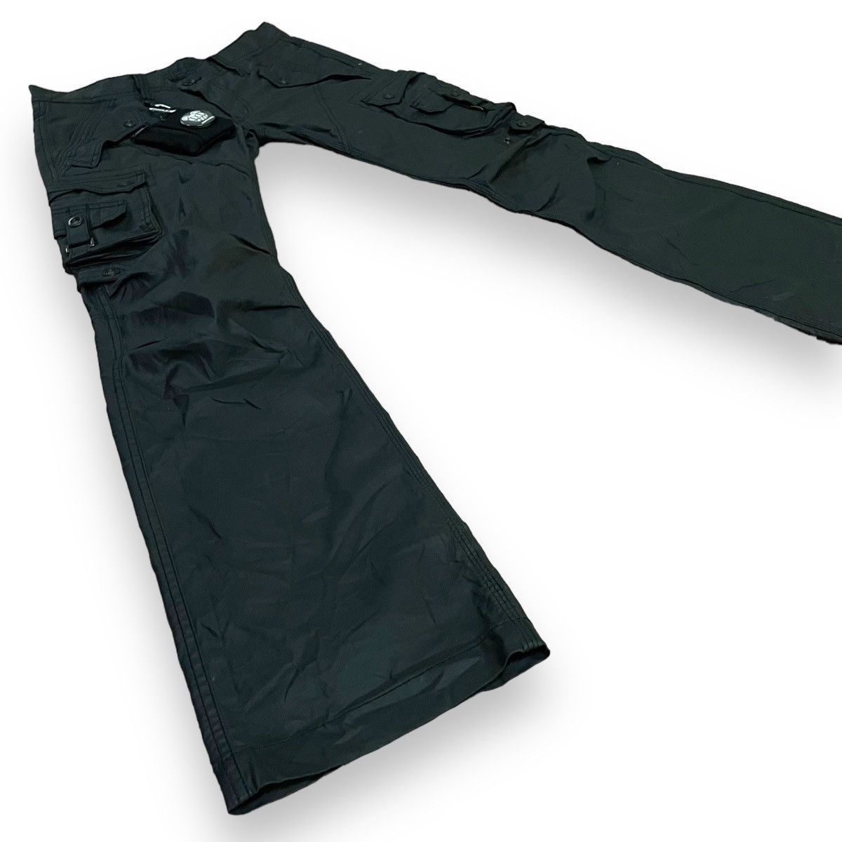 If Six Was Nine 🇯🇵 SUPER FLARE NICOLE CLUB FOR MEN CARGO WAXED PANTS Size US 32 / EU 48 - 10 Thumbnail