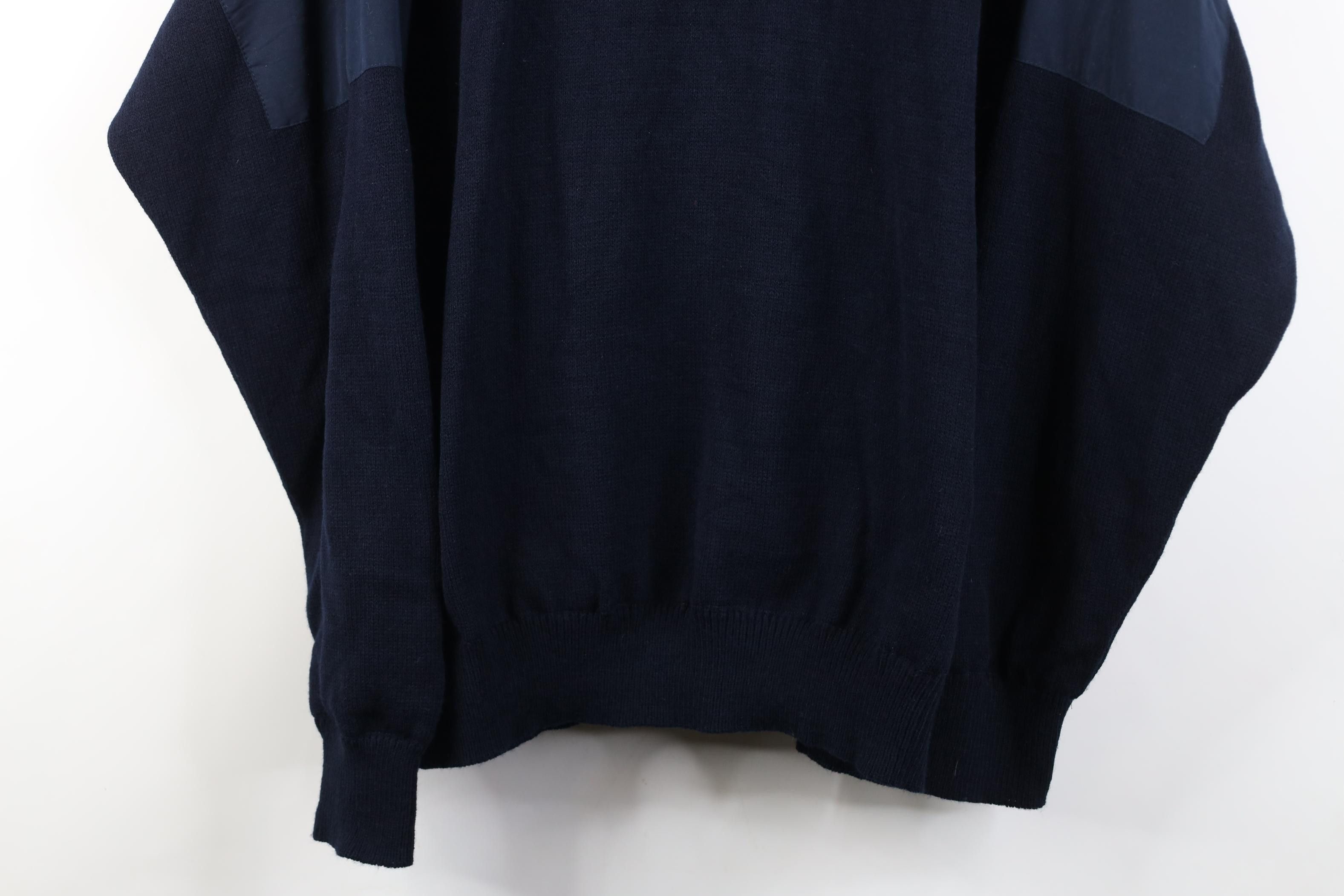 Vintage Vintage 90s Rain Swetter Windstopper Sweater Jacket Blue USA Size US XL / EU 56 / 4 - 3 Thumbnail