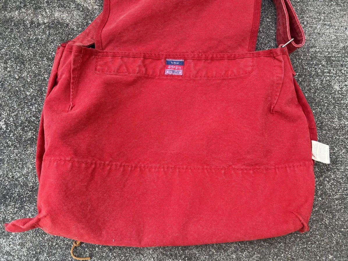 45rpm Vintage 45rpm Japan Fade Red Duck Cotton Messenger Bag Size ONE SIZE - 22 Thumbnail