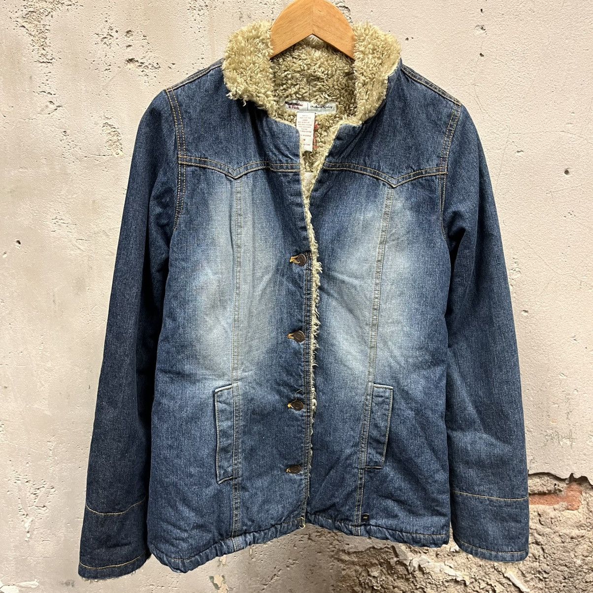 Abercrombie & Fitch × Vintage Vintage Y2K Abercrombie & Fitch Sherpa Lined Denim Jacket M Size M / US 6-8 / IT 42-44 - 1 Thumbnail