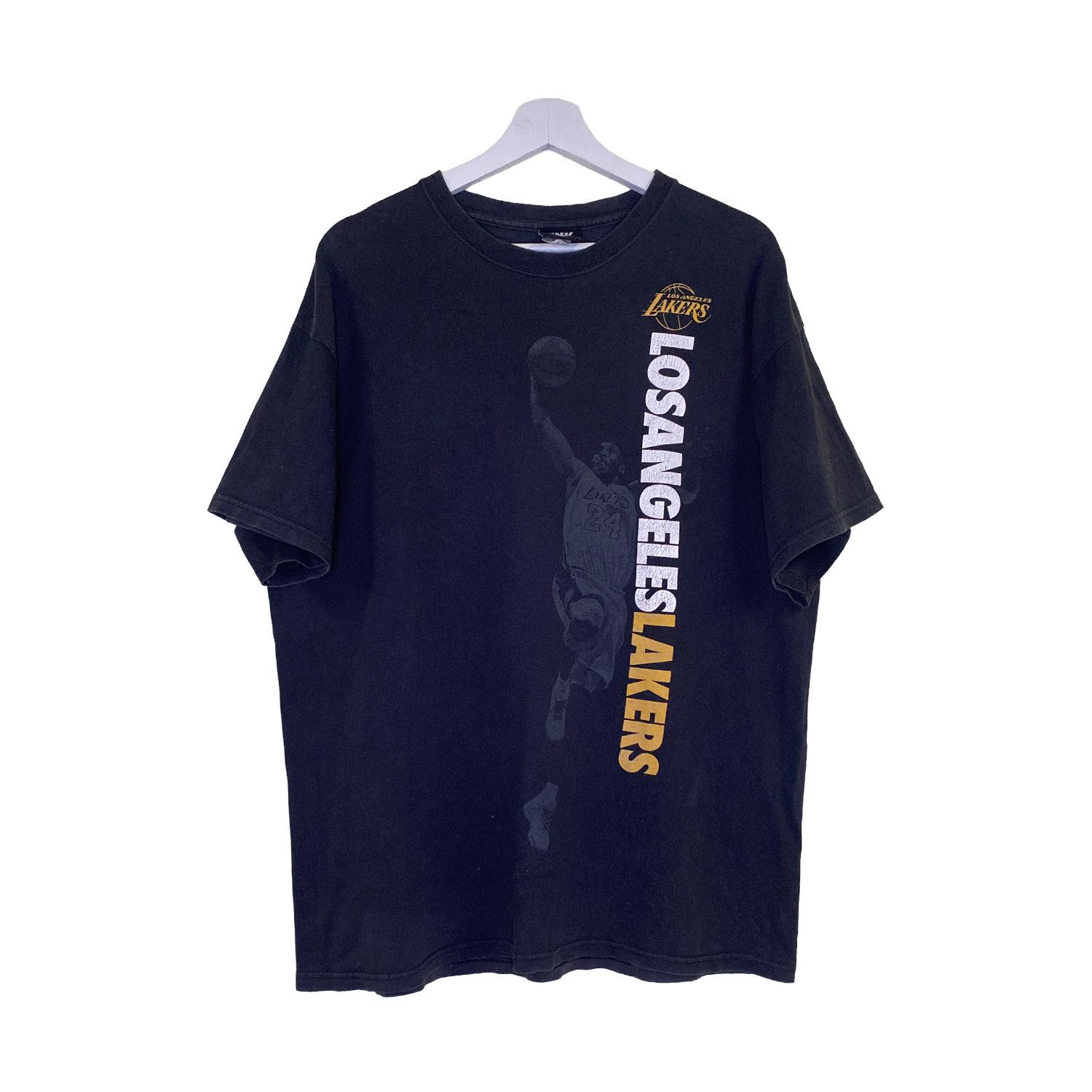 Vintage Lakers Kobe Bryant #24 Big Face Spellout T-Shirt