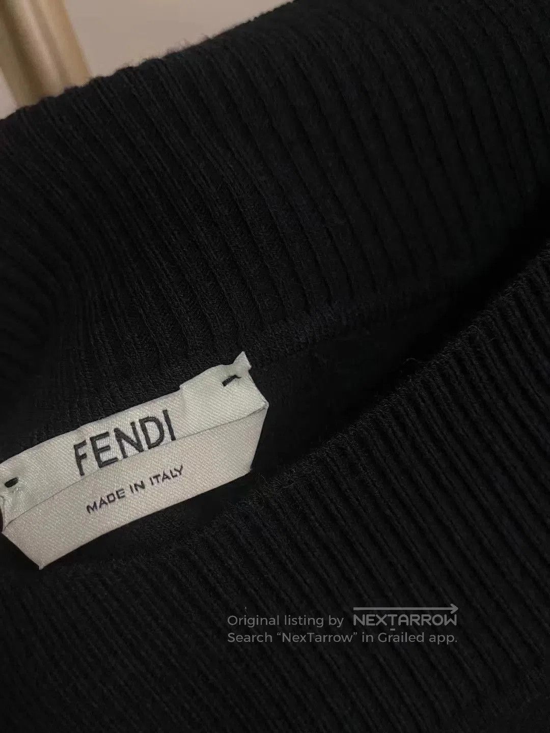 Fendi Fendi Off-the-Shoulder Knit Top. Size US L / EU 52-54 / 3 - 3 Thumbnail