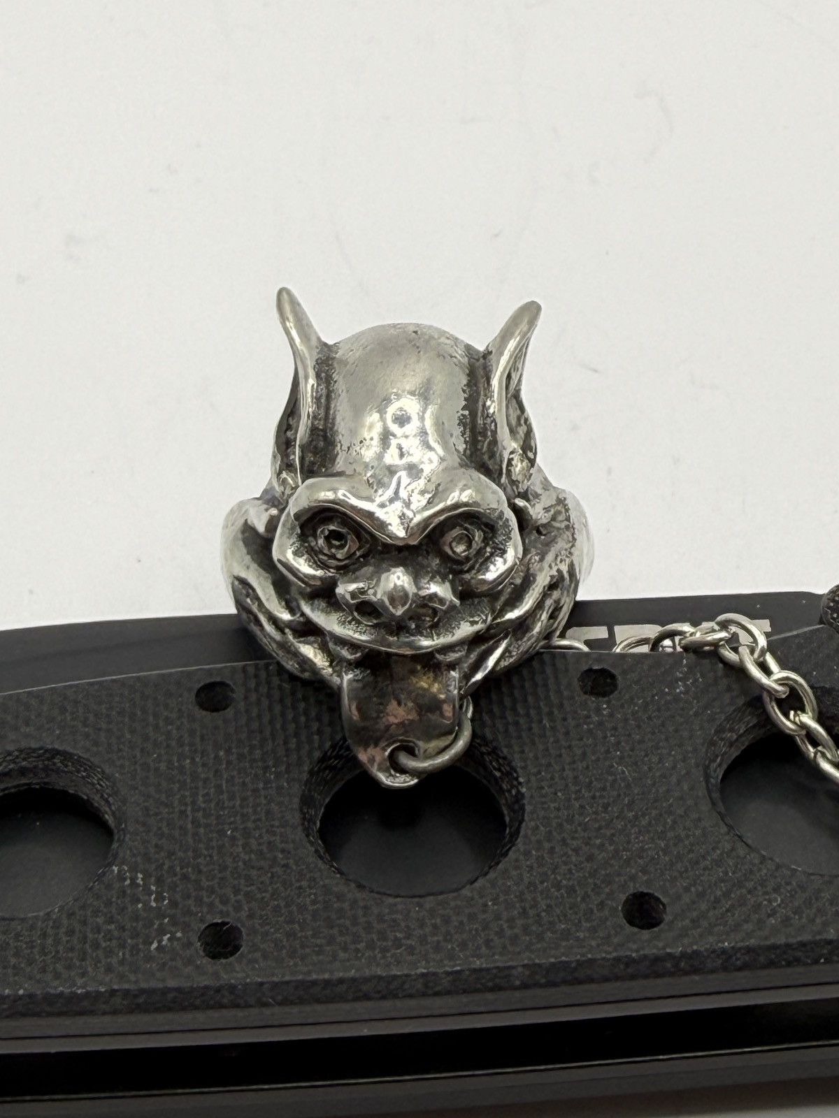 Seditionaries Alchemy 2002 demon double-ring biker/goth chrome erd Size ONE SIZE - 5 Thumbnail