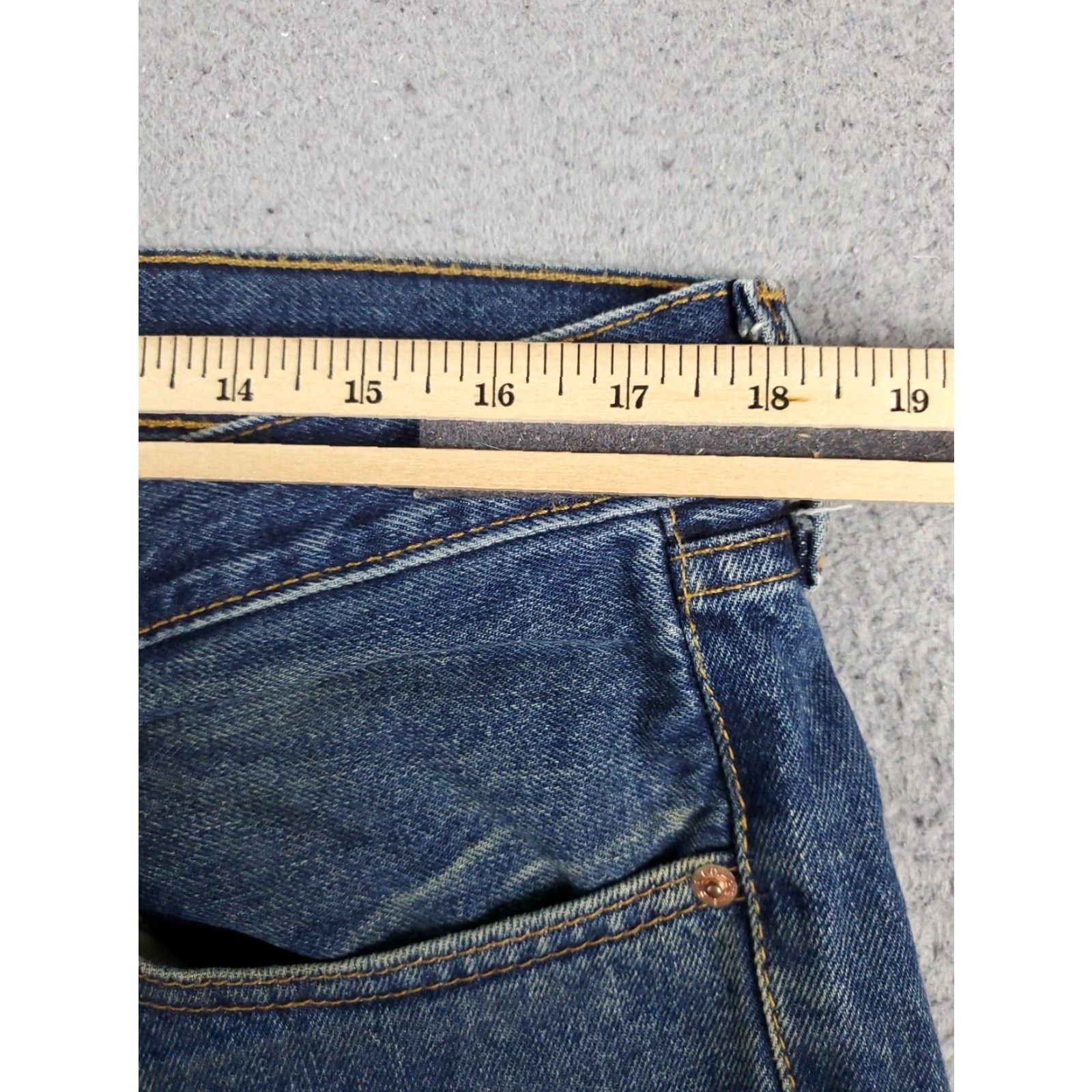 Levi's Mens Levis 505 Blue Jeans 36x32 Extra Large XL Casual Straight Leg Denim Pants Size US 36 / EU 52 - 4 Thumbnail