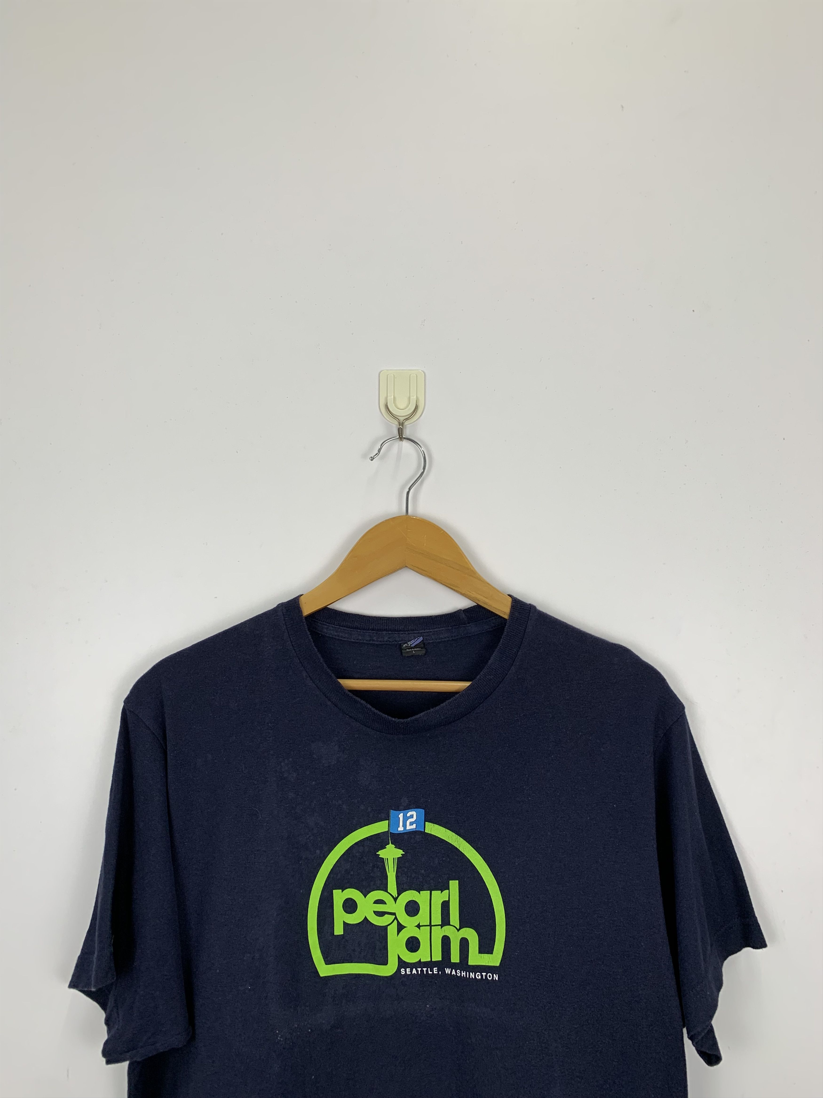 Band Tees × Tultex × Vintage Vintage Y2k Pearl Jam Band T Shirt TA0157 Size US L / EU 52-54 / 3 - 2 Thumbnail